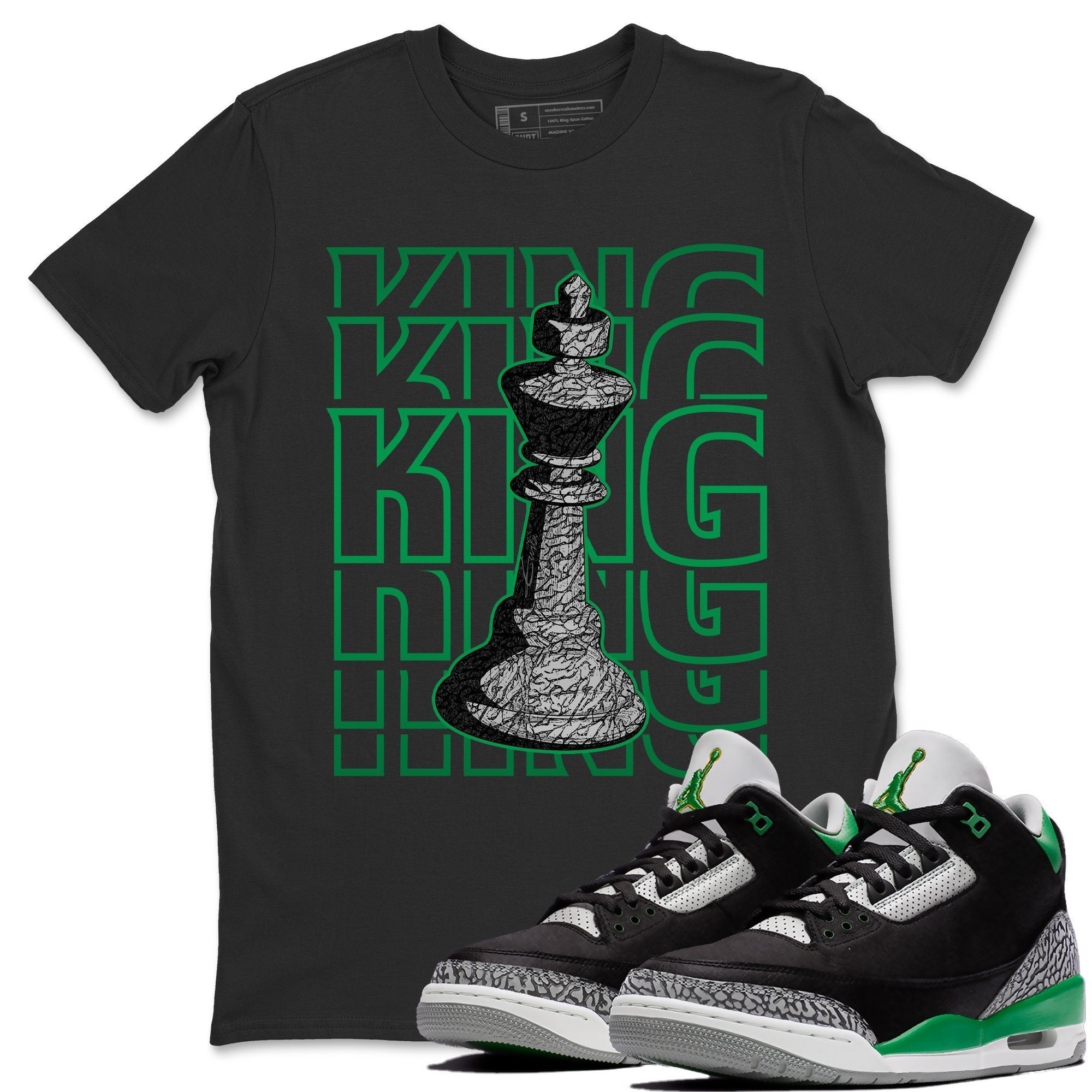 King Unisex Tops - Air Jordan 3 Pine Green
