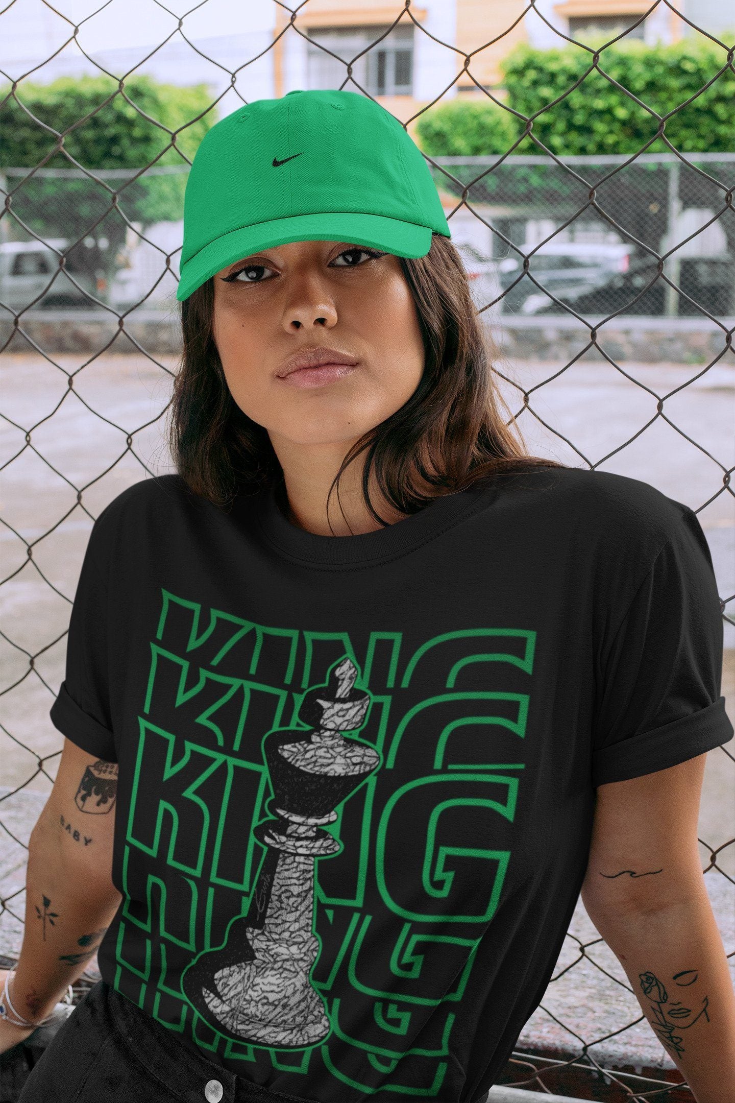 King Unisex Tops - Air Jordan 3 Pine Green