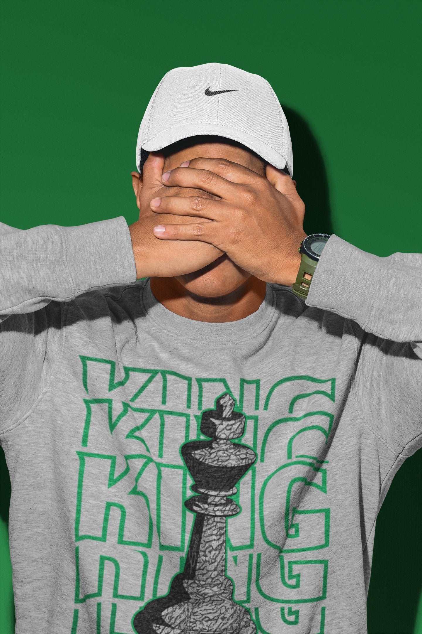 King Unisex Tops - Air Jordan 3 Pine Green