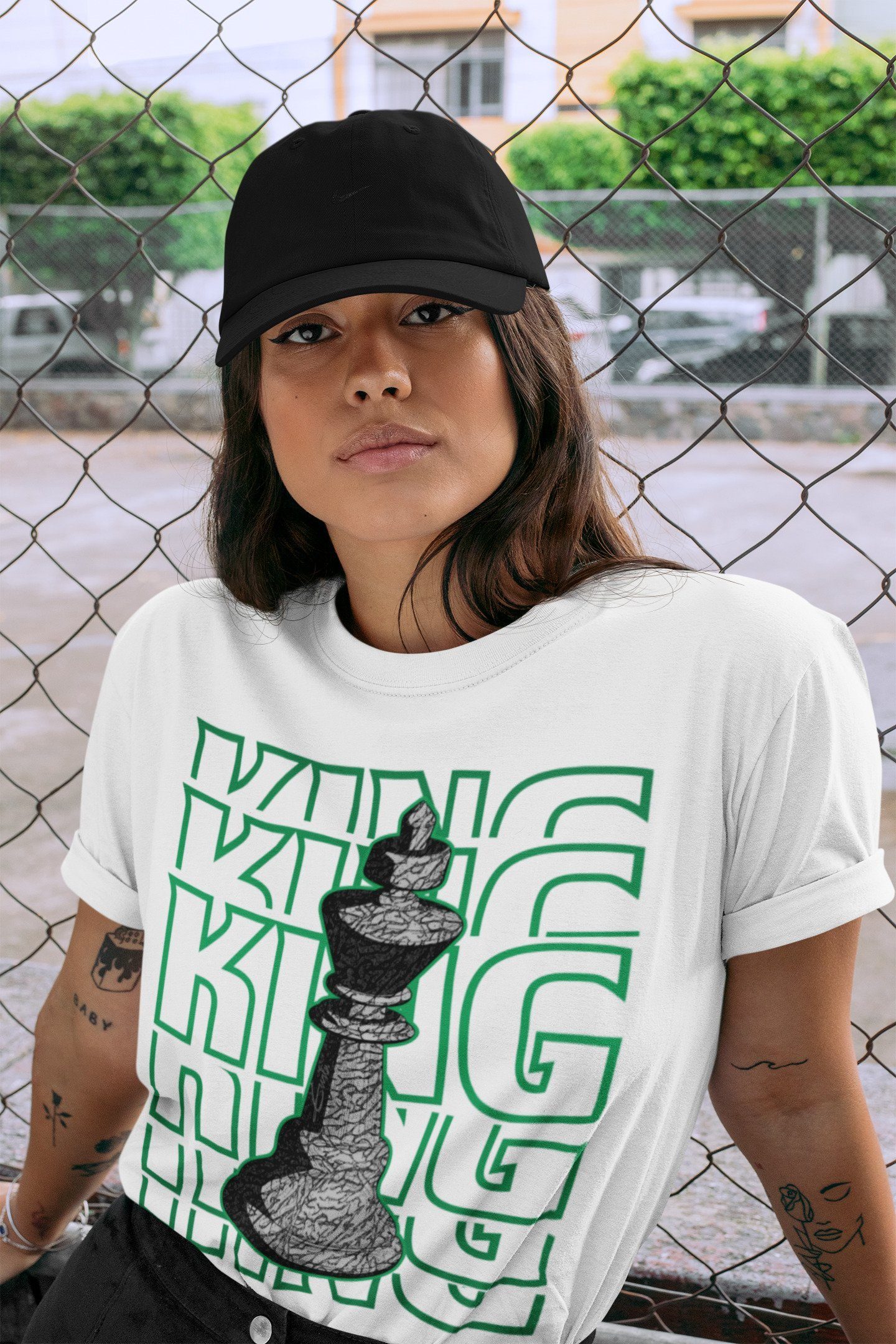 King Unisex Tops - Air Jordan 3 Pine Green