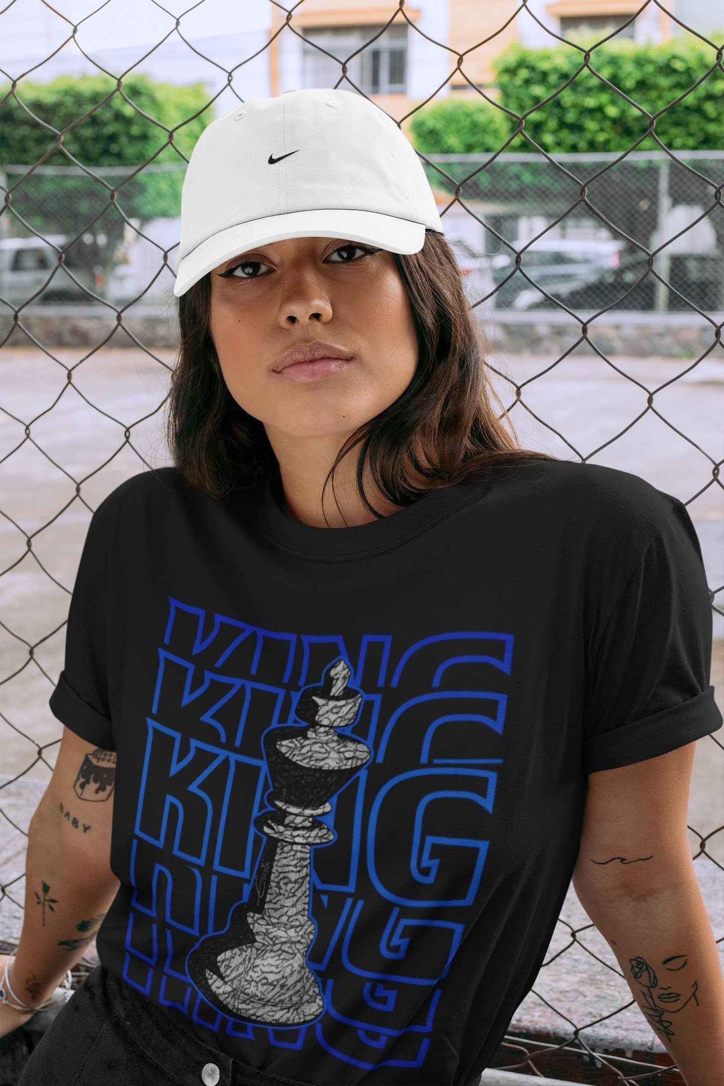 King Unisex Tops - Air Jordan 3 Racer Blue