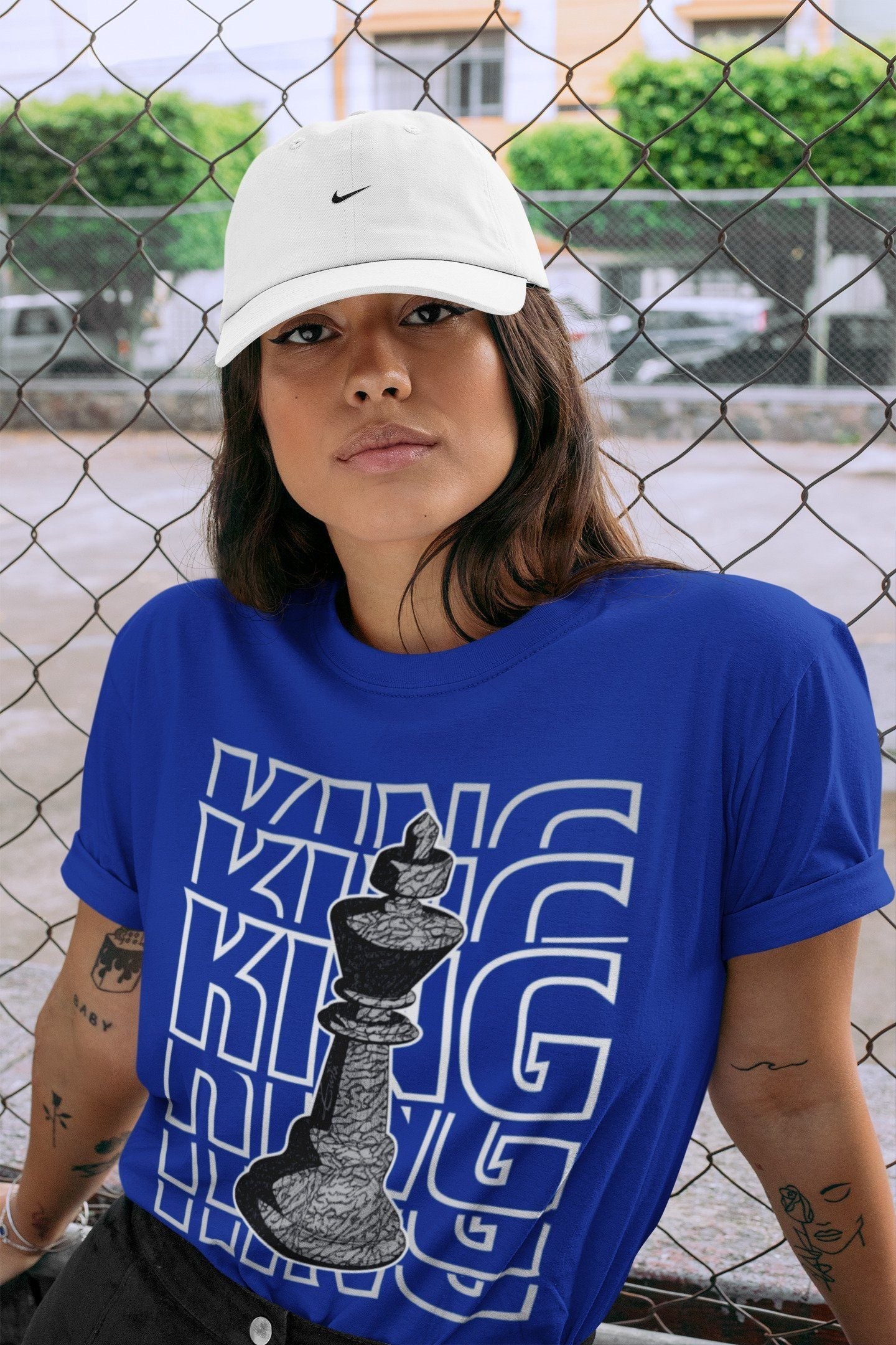 King Unisex Tops - Air Jordan 3 Racer Blue