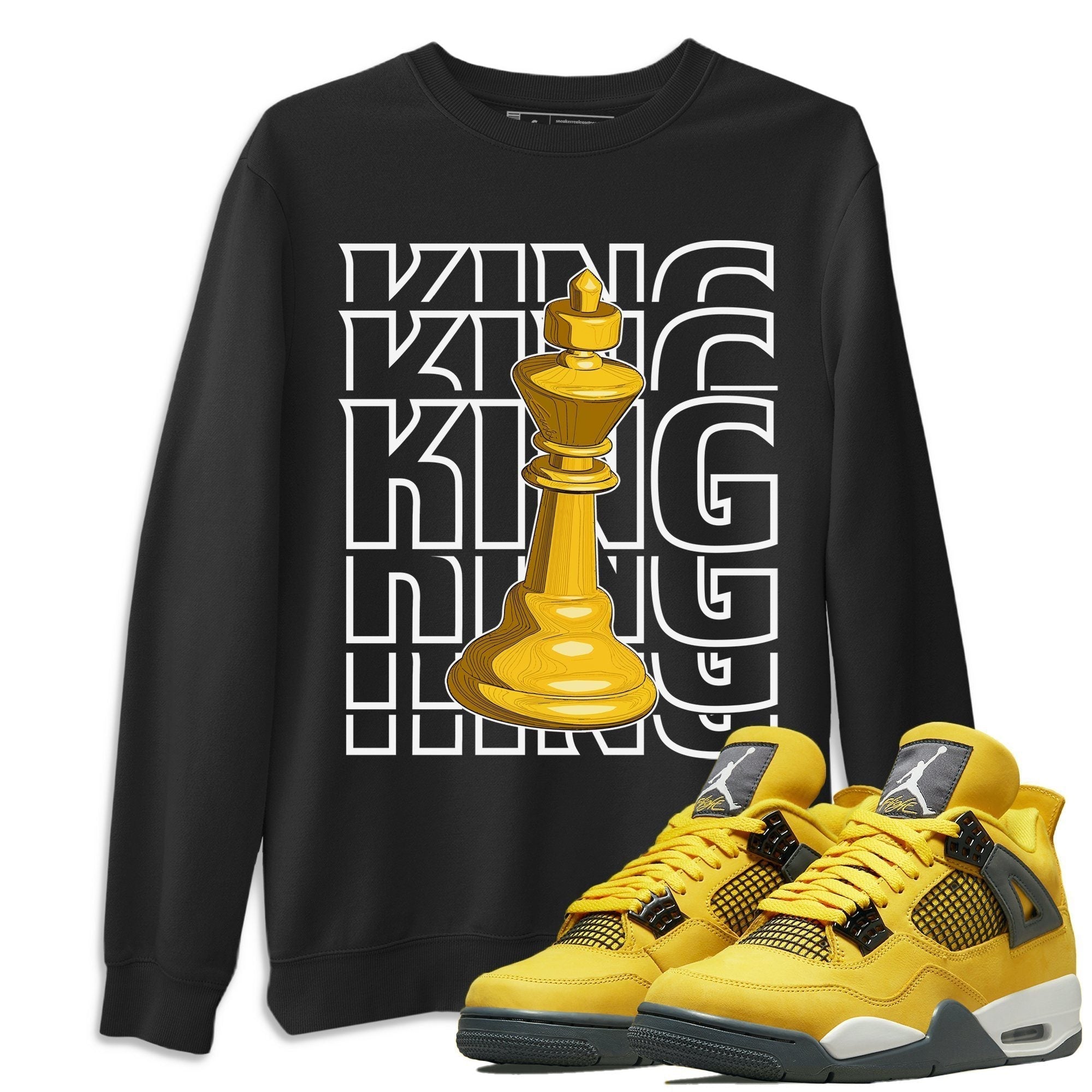 King Unisex Tops - Air Jordan 4 Lightning