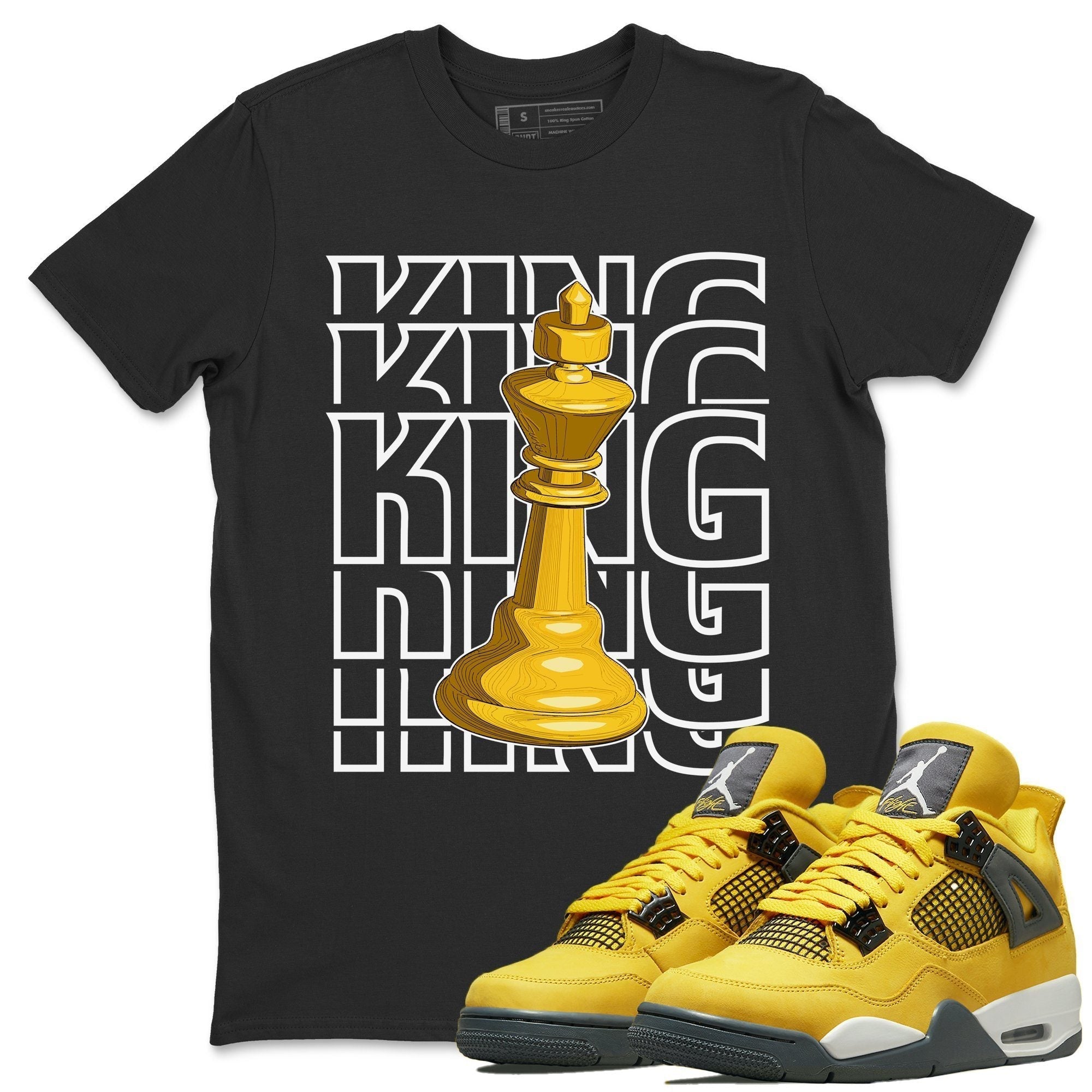 King Unisex Tops - Air Jordan 4 Lightning