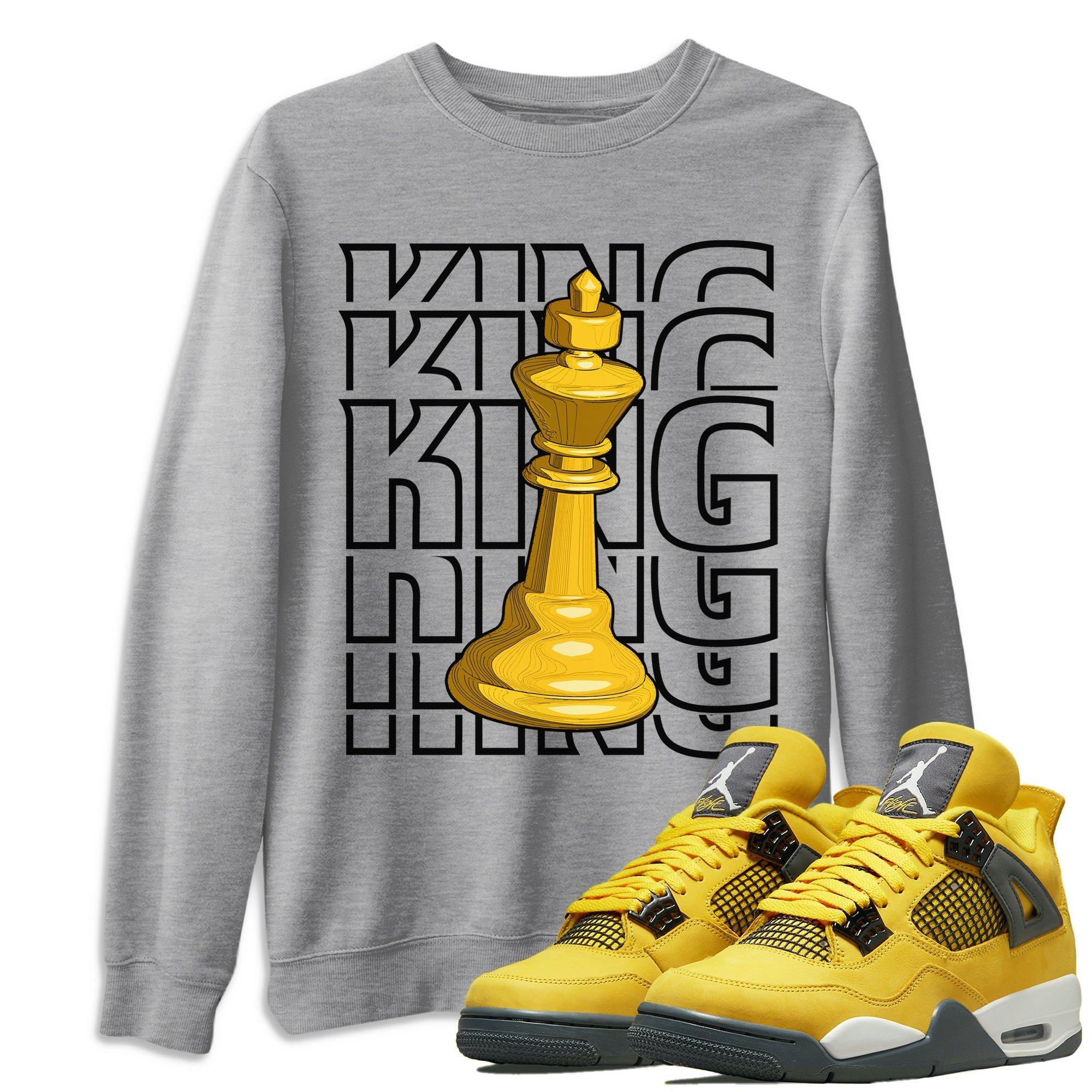 King Unisex Tops - Air Jordan 4 Lightning