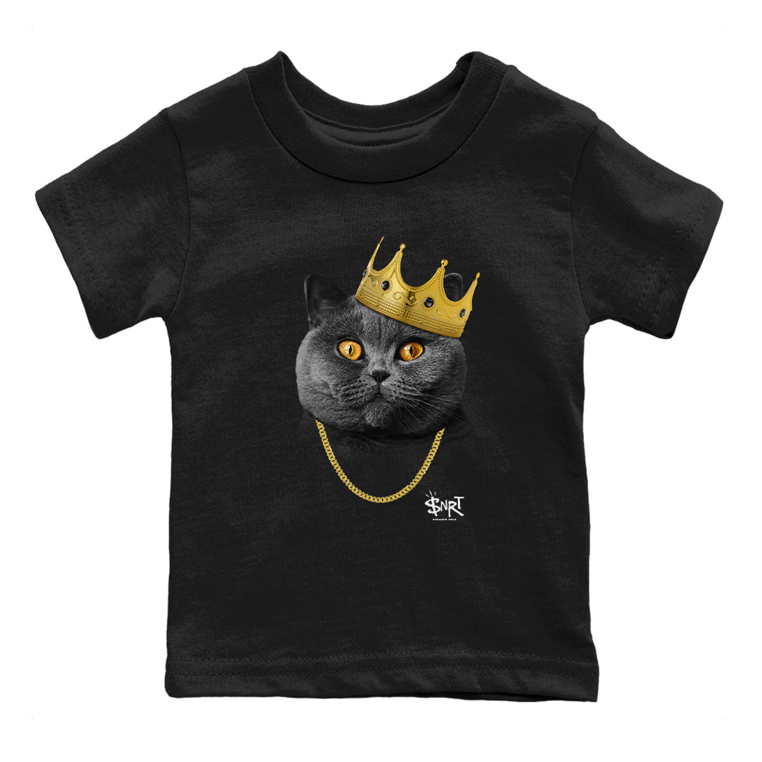 King Black Cat snkmatch Tees Kids - Air Jordan 5 Black Cat