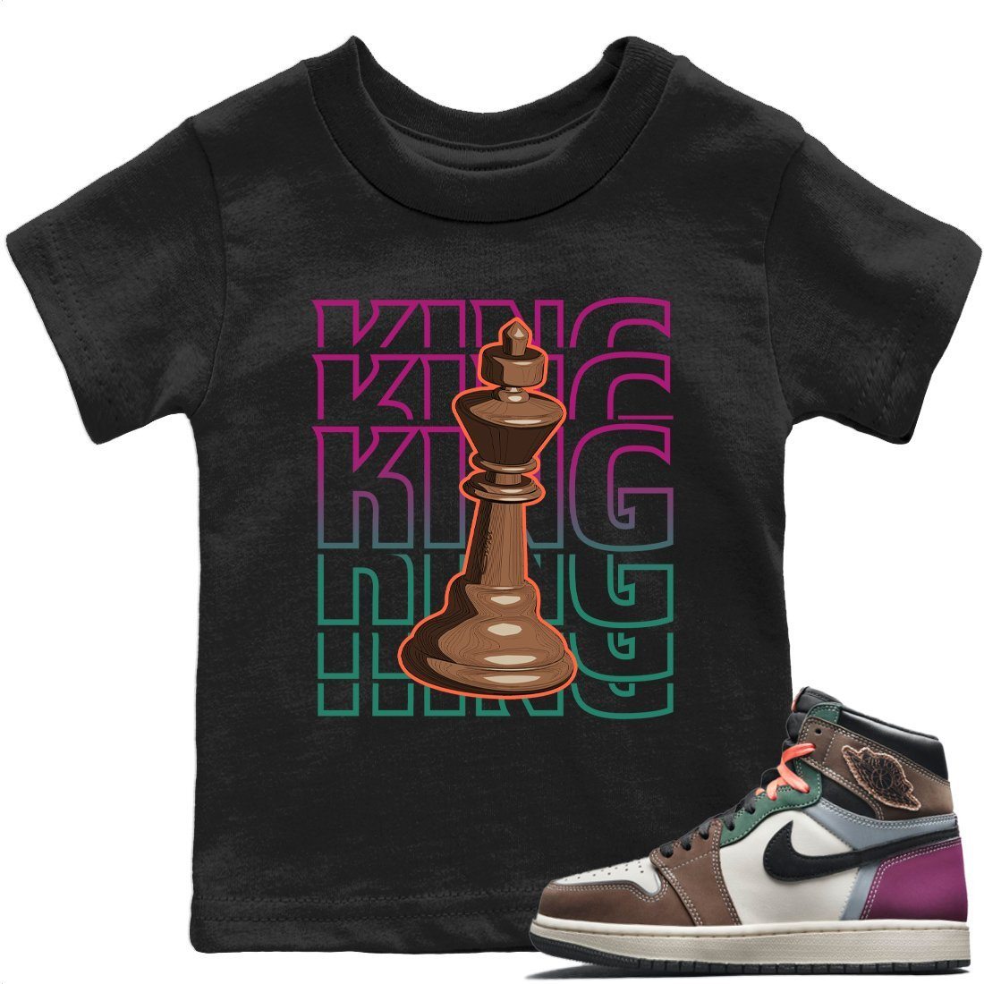 King Kids Tops - Air Jordan 1 Hand Crafted