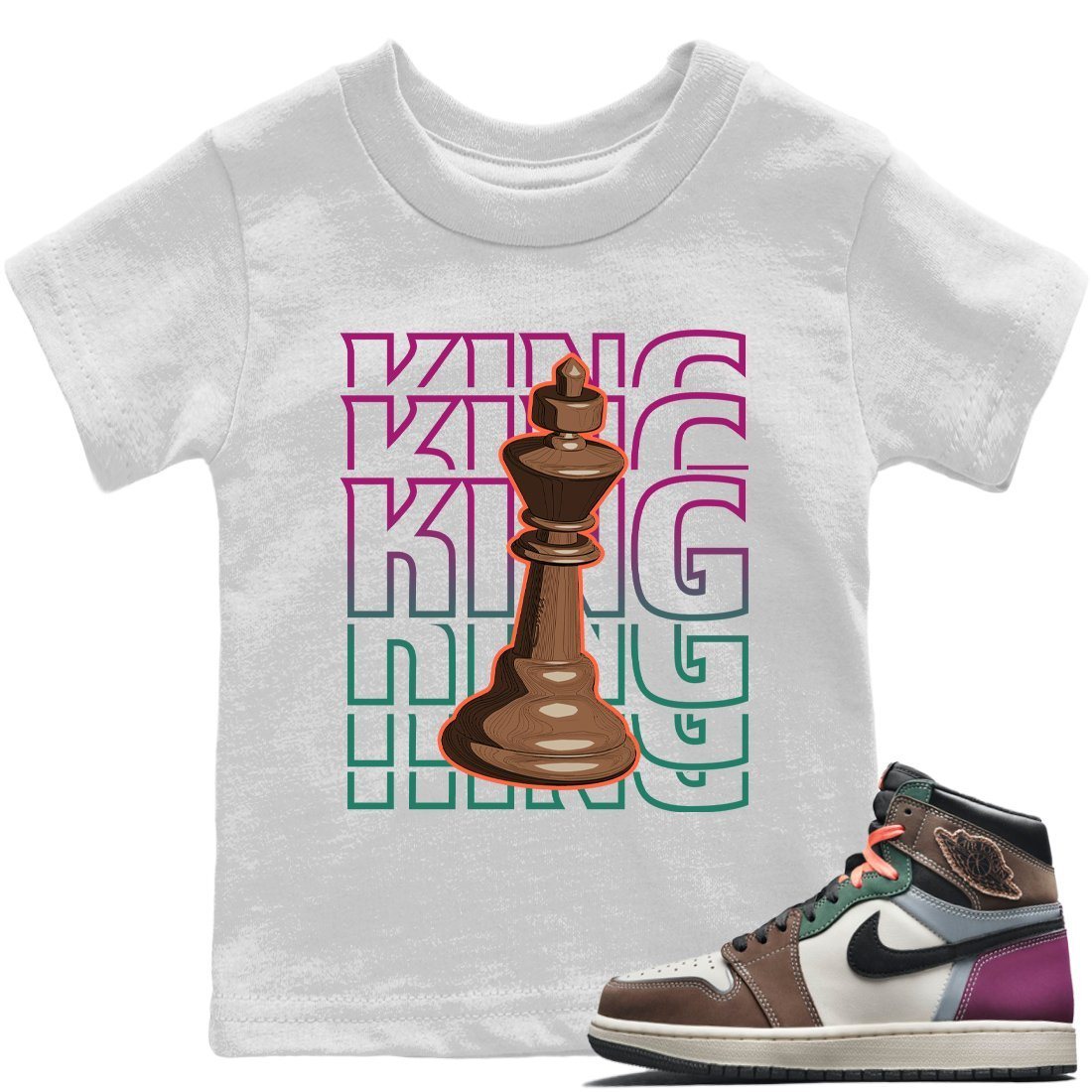 King Kids Tops - Air Jordan 1 Hand Crafted