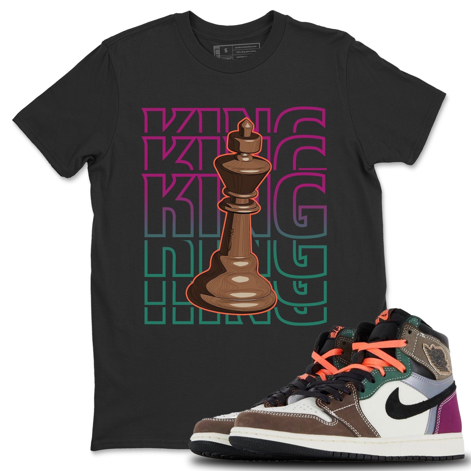 King Unisex Tops - Air Jordan 1 Hand Crafted