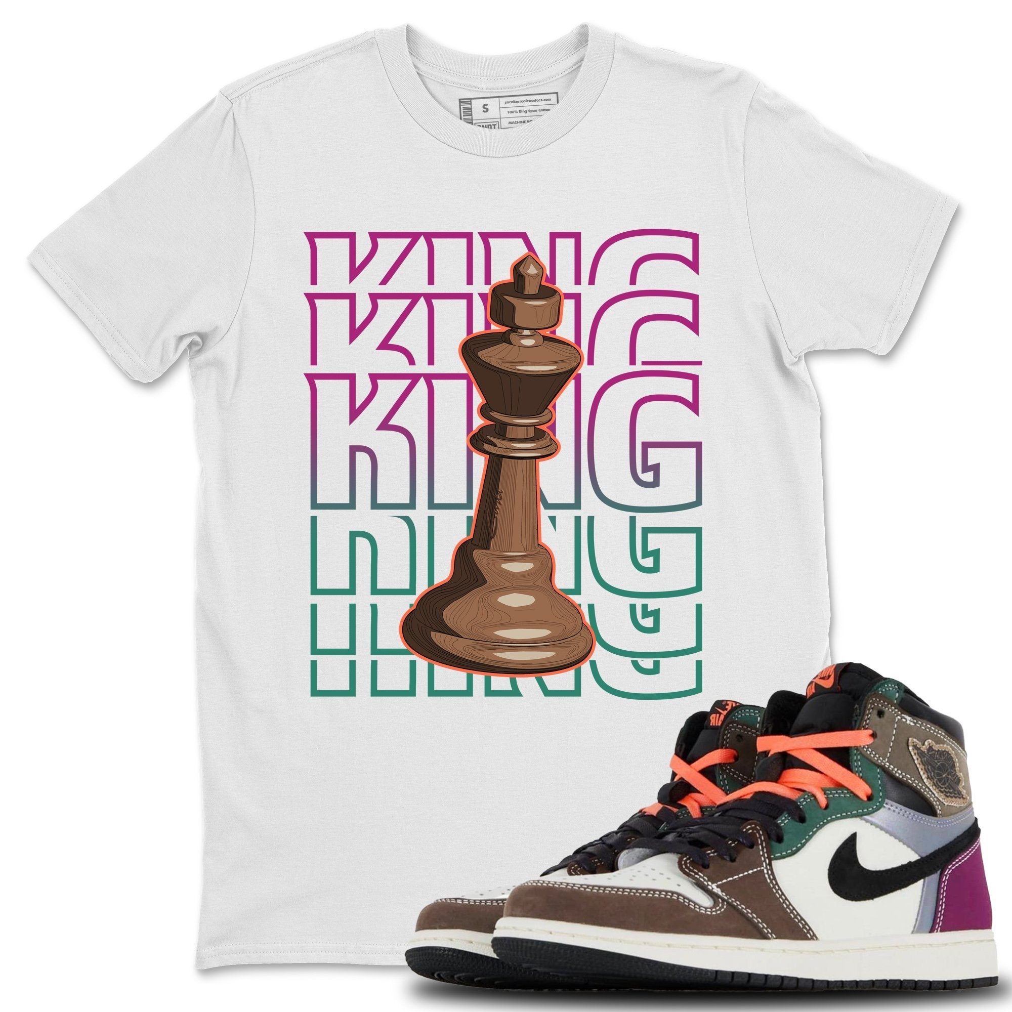 King Unisex Tops - Air Jordan 1 Hand Crafted