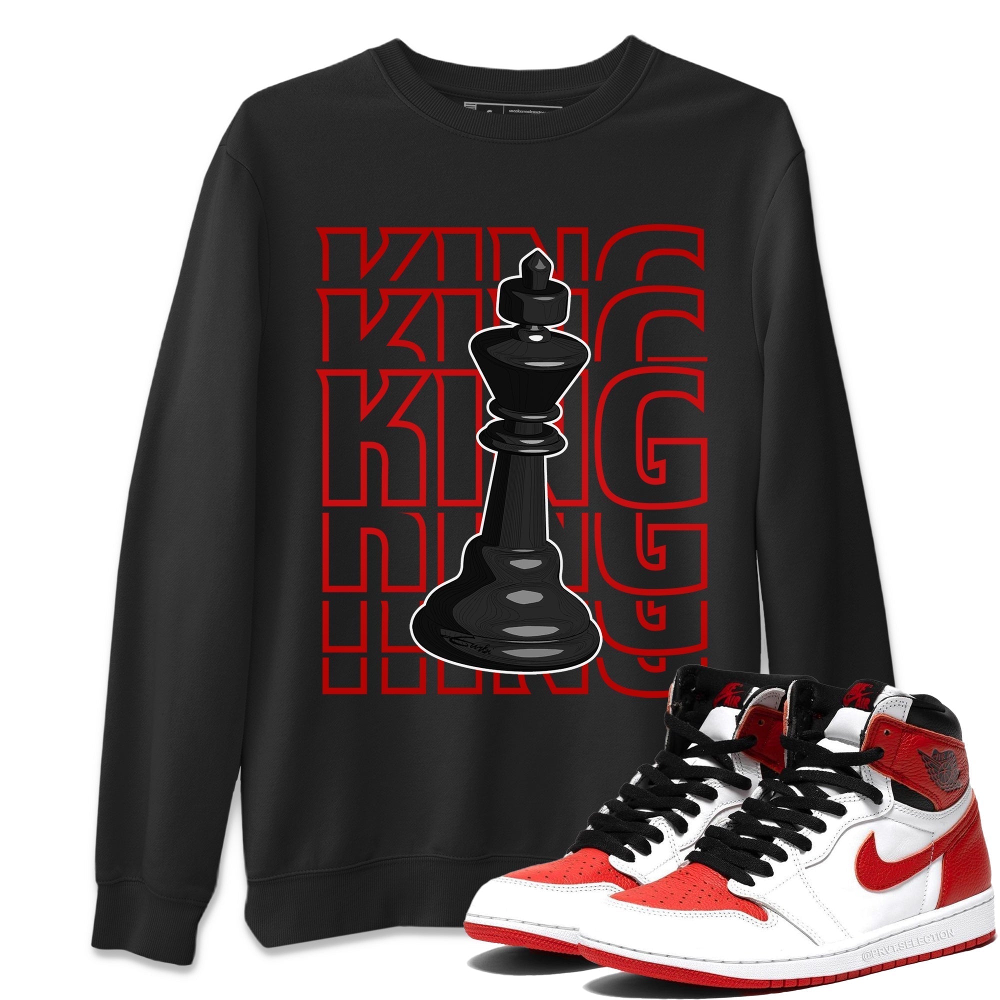 King Unisex Tops - Air Jordan 1 Heritage