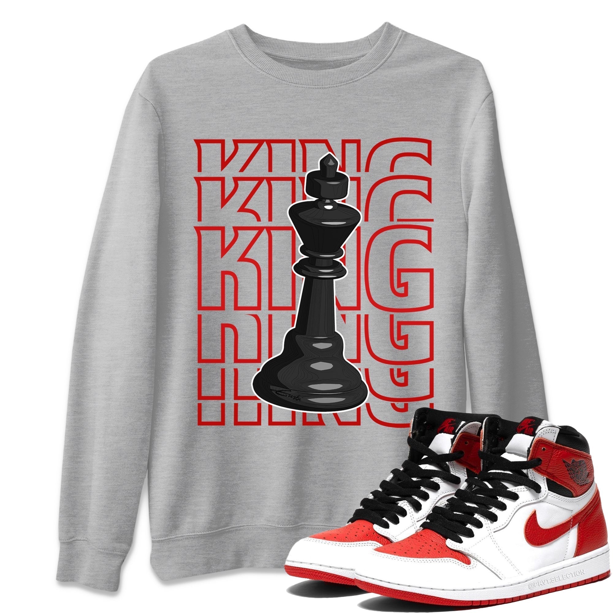King Unisex Tops - Air Jordan 1 Heritage