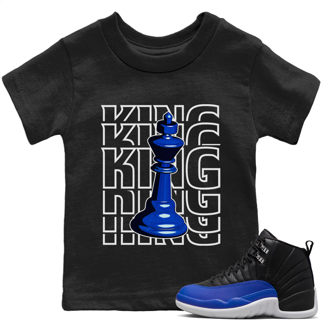 King Kids Tops - Air Jordan 12 Hyper Royal