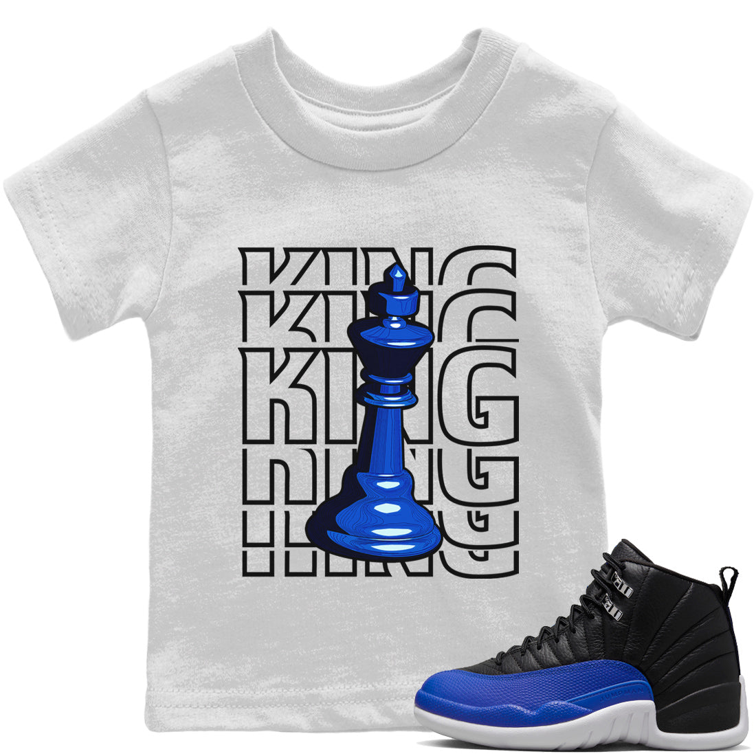King Kids Tops - Air Jordan 12 Hyper Royal