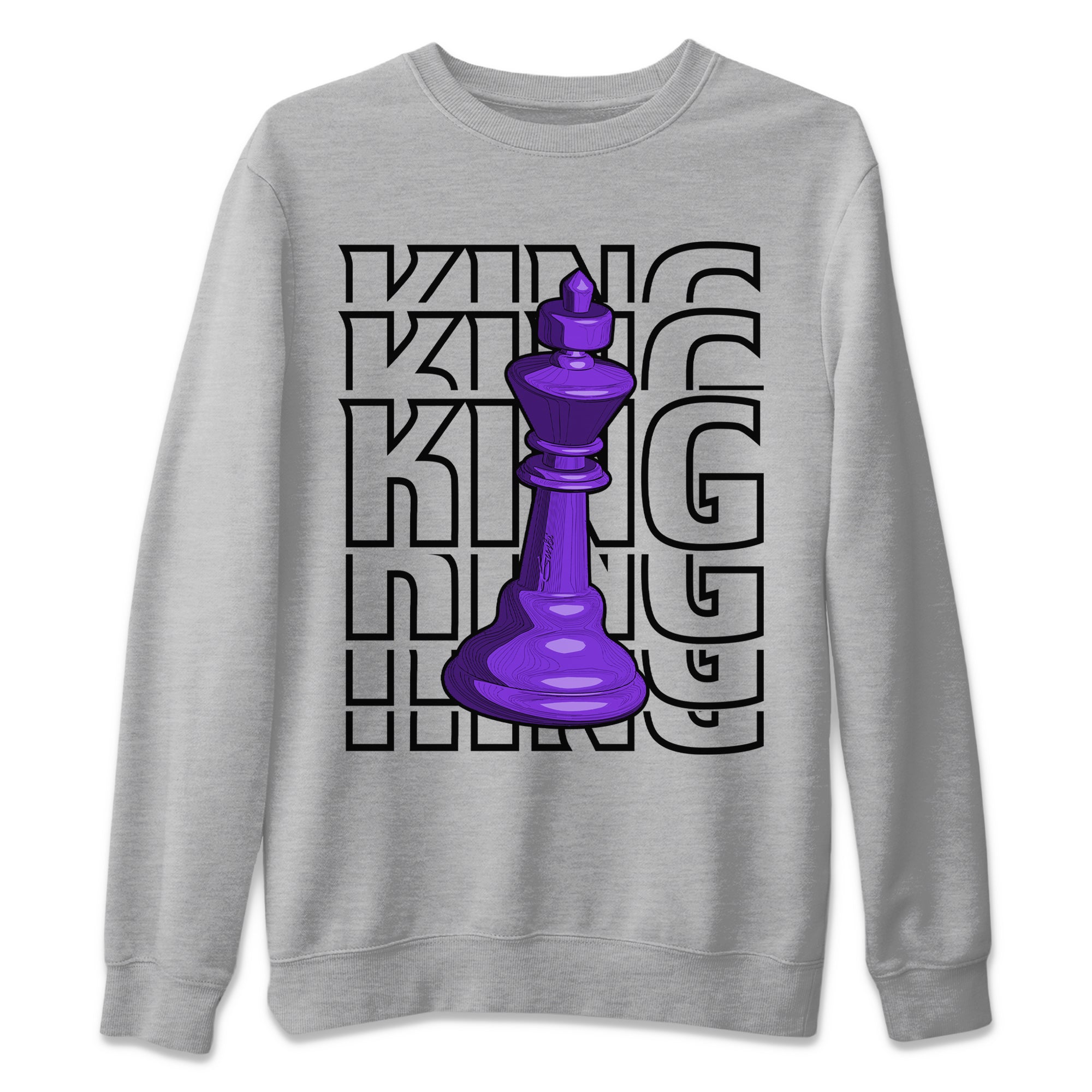 King Unisex Tops - Air Jordan 13 Court Purple