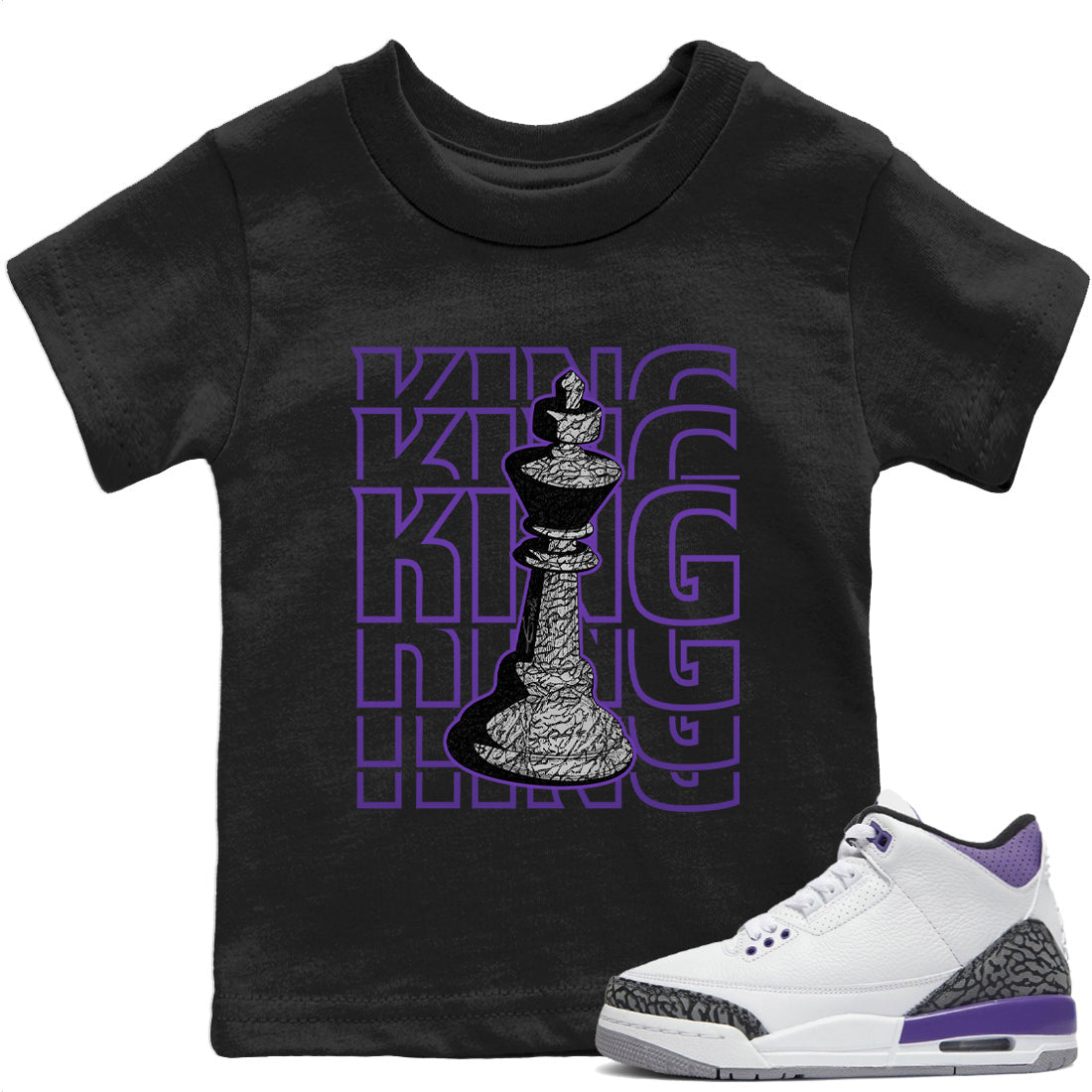 King Kids Tops - Air Jordan 3 Dark Iris