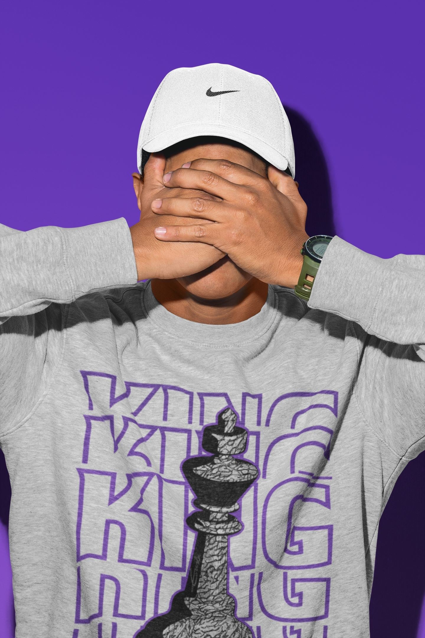 King Unisex Tops - Air Jordan 3 Dark Iris