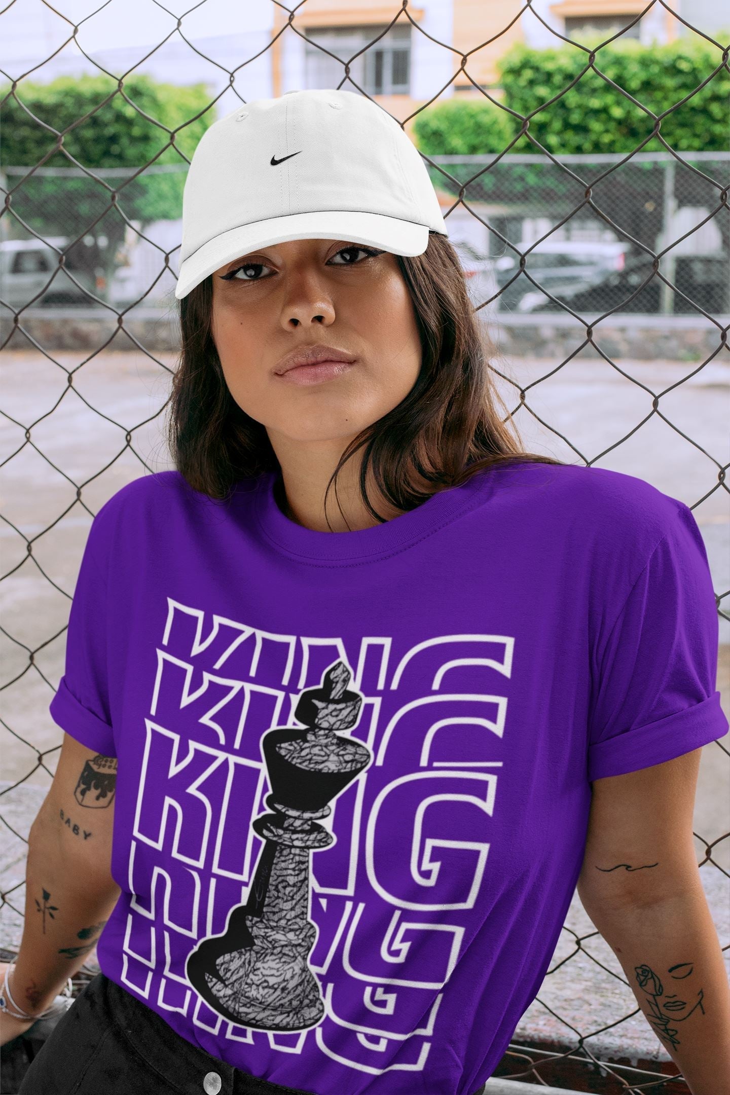 King Unisex Tops - Air Jordan 3 Dark Iris
