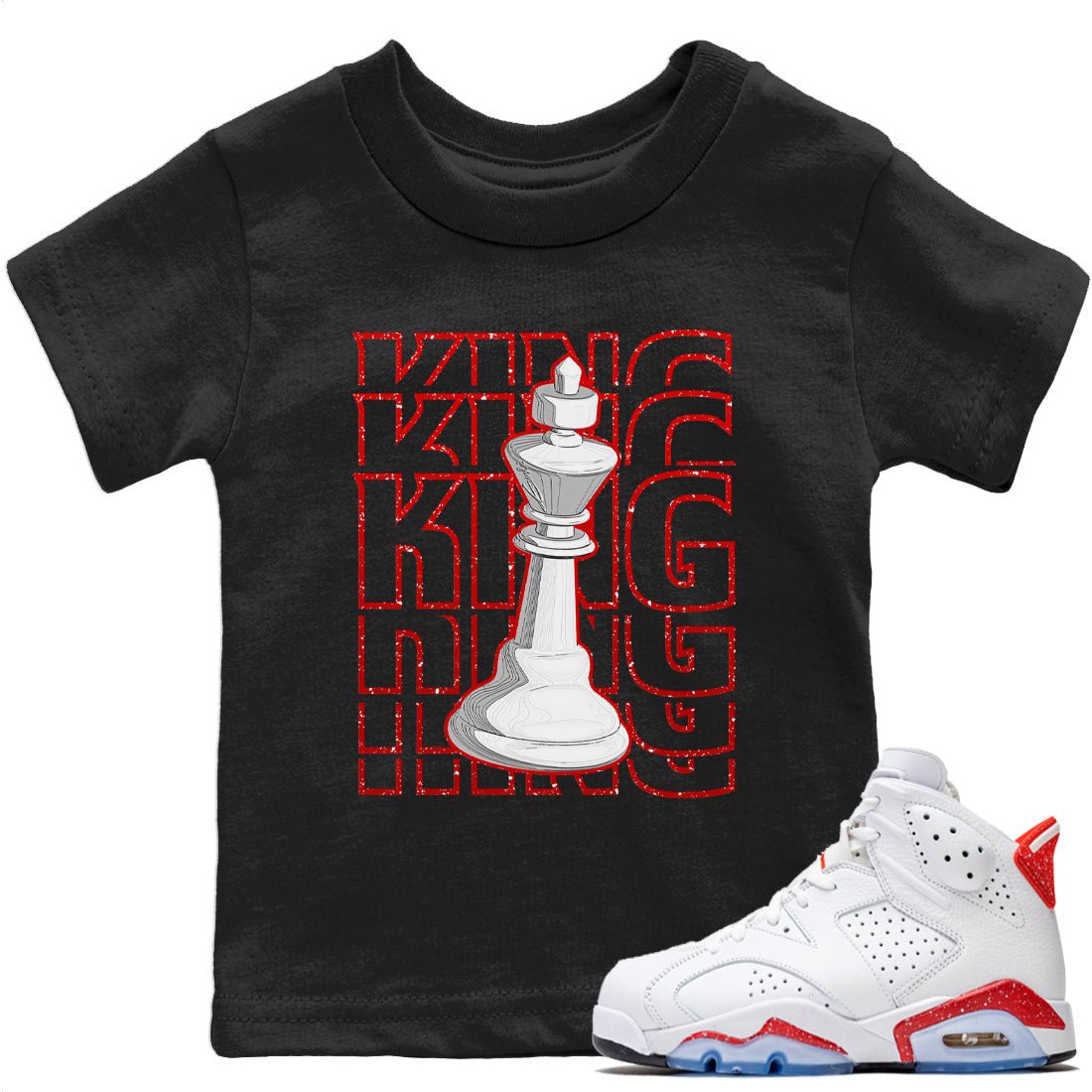 King Kids Tops - Air Jordan 6 Red Velvet Cookies