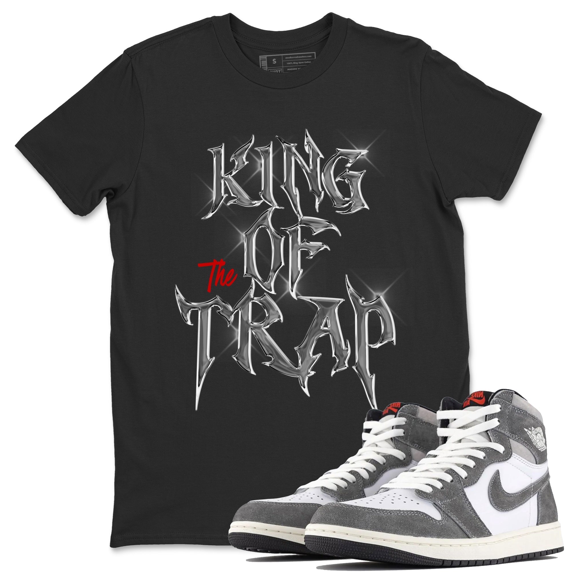 King Of The Trap Unisex Tops - Air Jordan 1 Washed Heritage