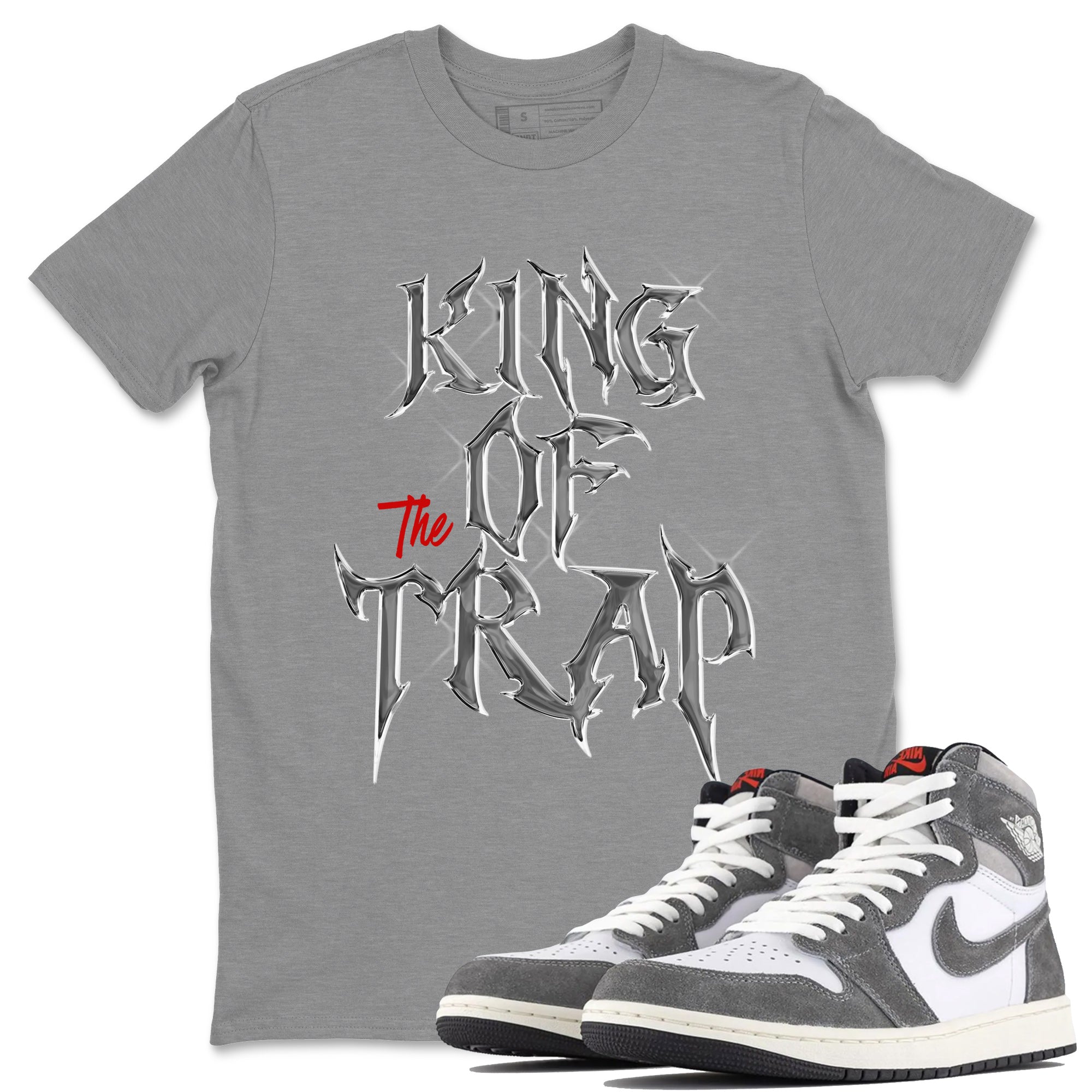 King Of The Trap Unisex Tops - Air Jordan 1 Washed Heritage