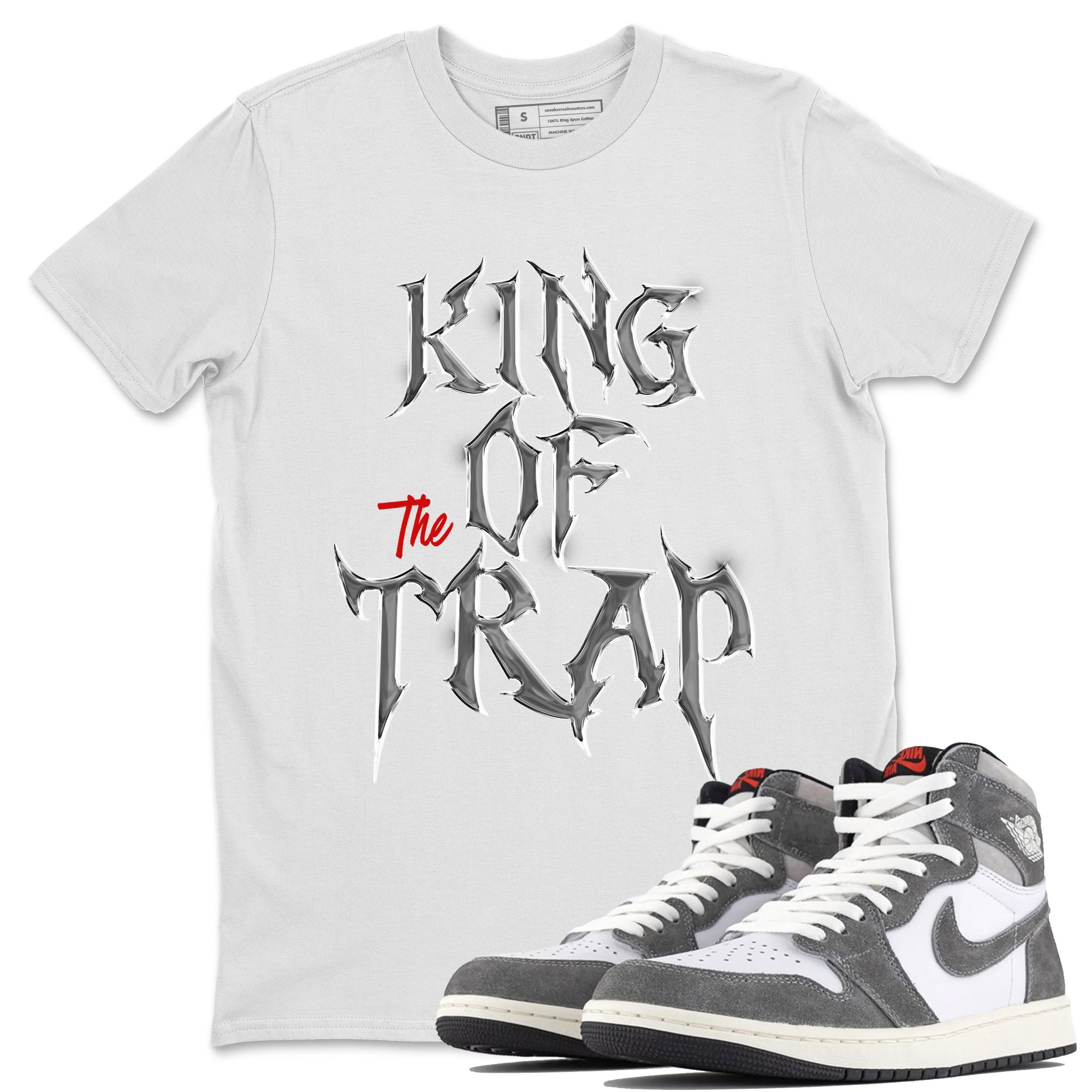 King Of The Trap Unisex Tops - Air Jordan 1 Washed Heritage