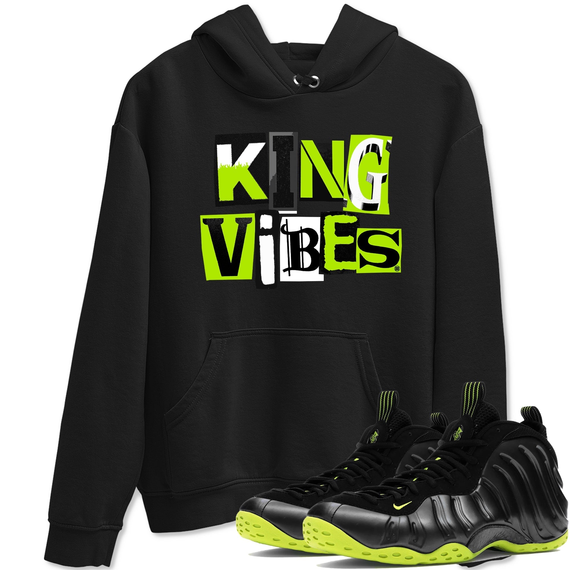 King Vibes snkmatch Tees - Air Foamposite One Black Volt