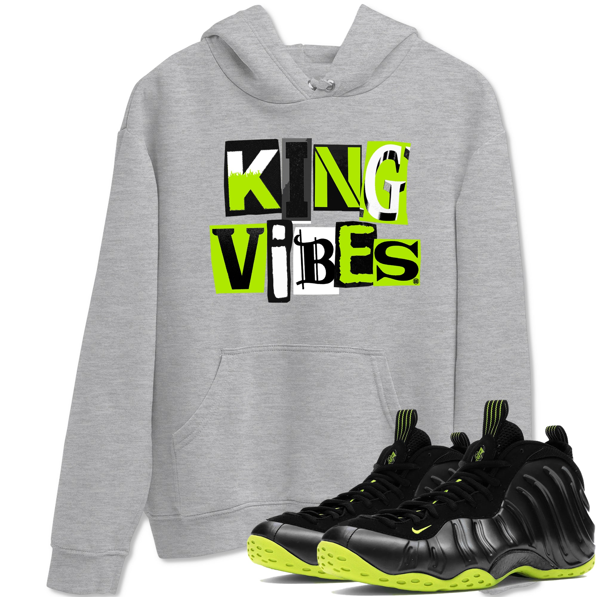 King Vibes snkmatch Tees - Air Foamposite One Black Volt