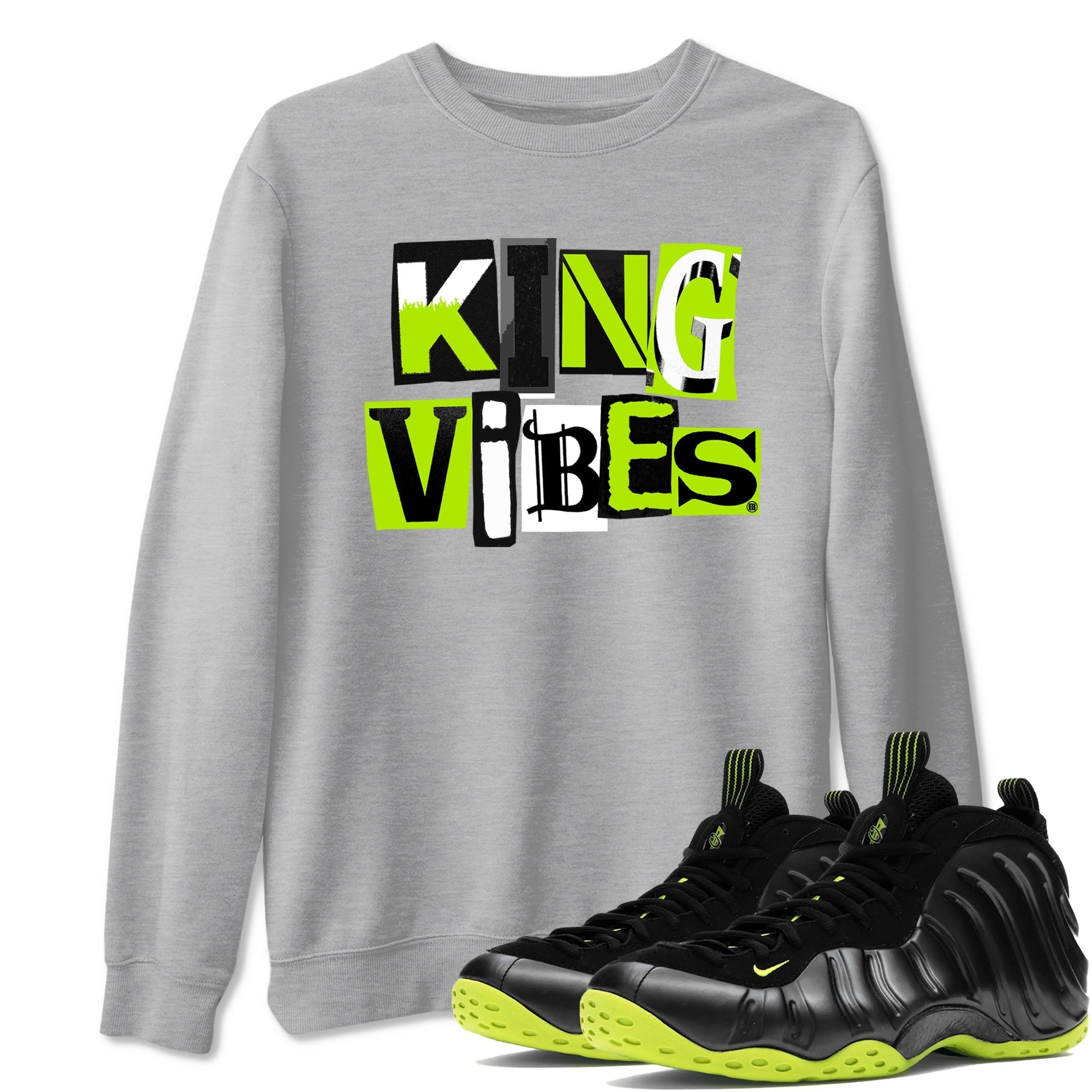 King Vibes snkmatch Tees - Air Foamposite One Black Volt
