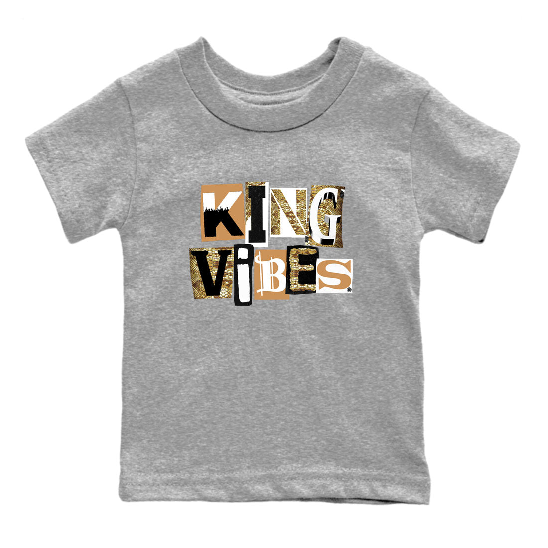 King Vibes snkmatch Tees Kids - Air Force 1 Ivory Snake
