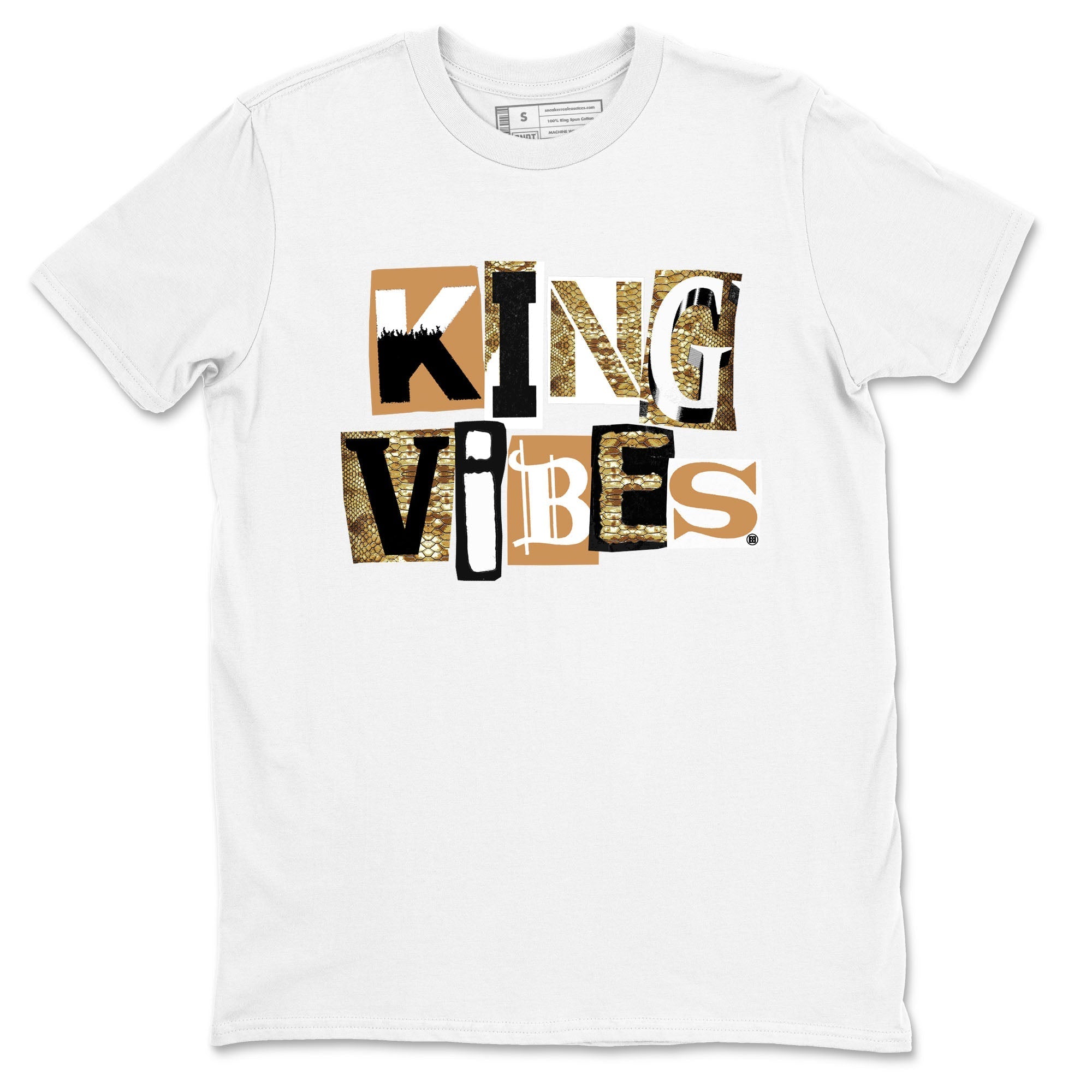King Vibes snkmatch Tees - Air Force 1 Ivory Snake