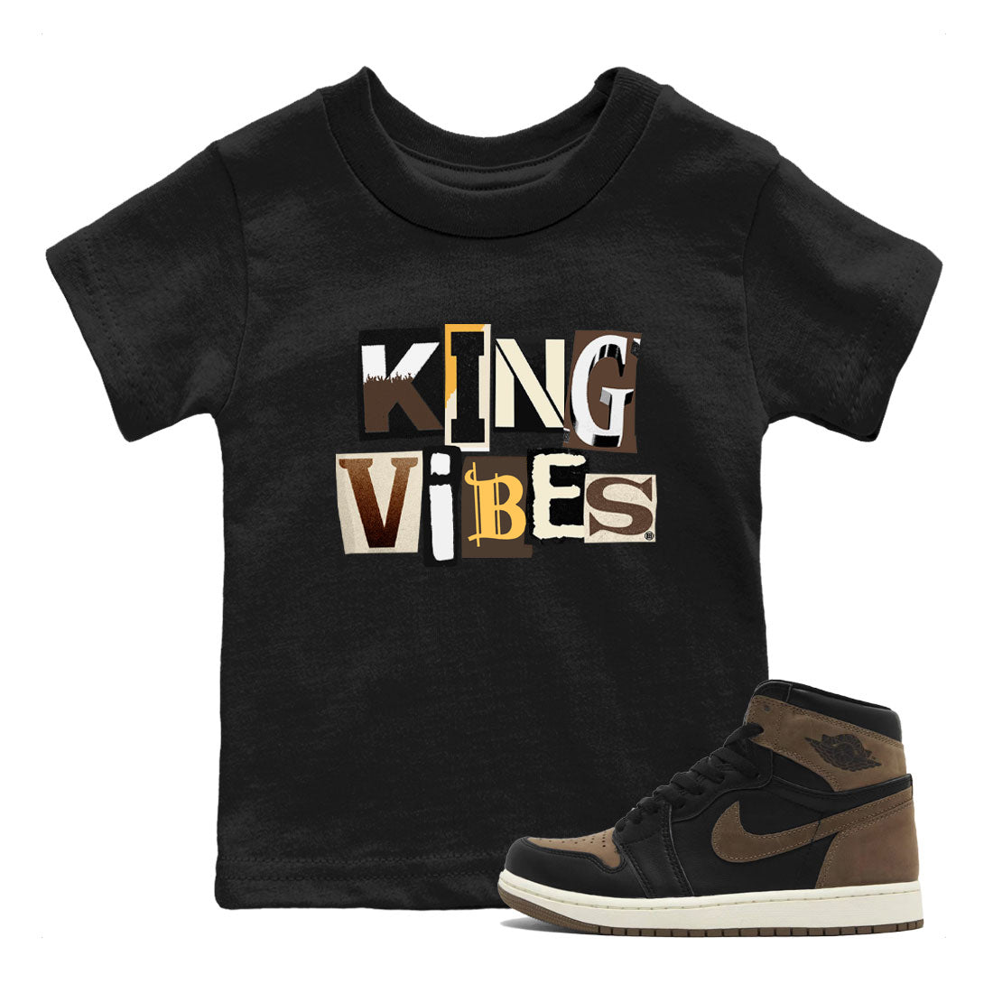 King Vibes snkmatch Tee Kids - Air Jordan 1 Palomino