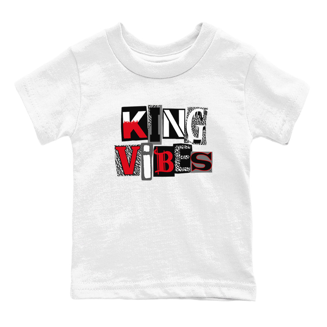 King Vibes snkmatch Tees Kids - Air Jordan 3 Black Cement