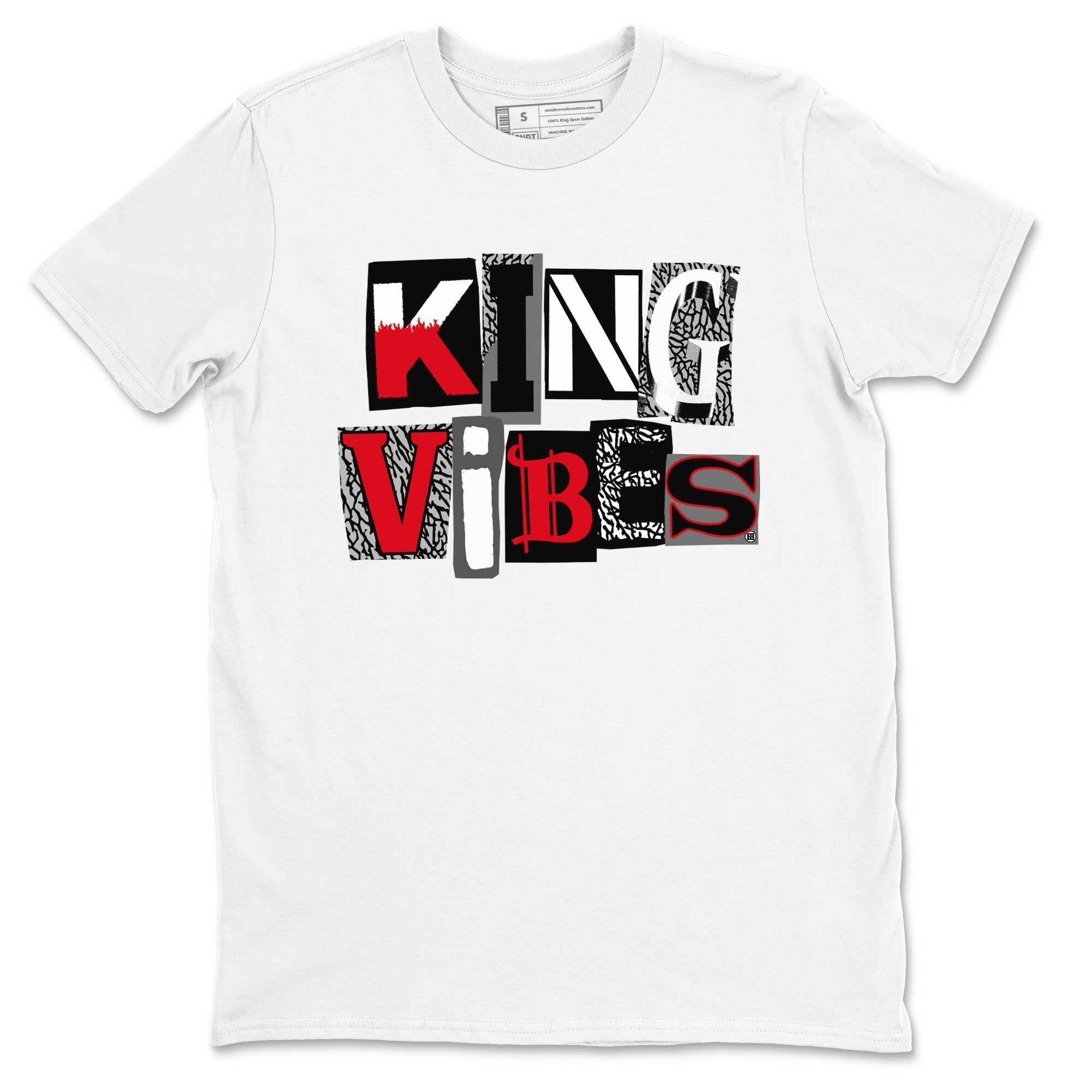 King Vibes snkmatch Tees - Air Jordan 3 Black Cement