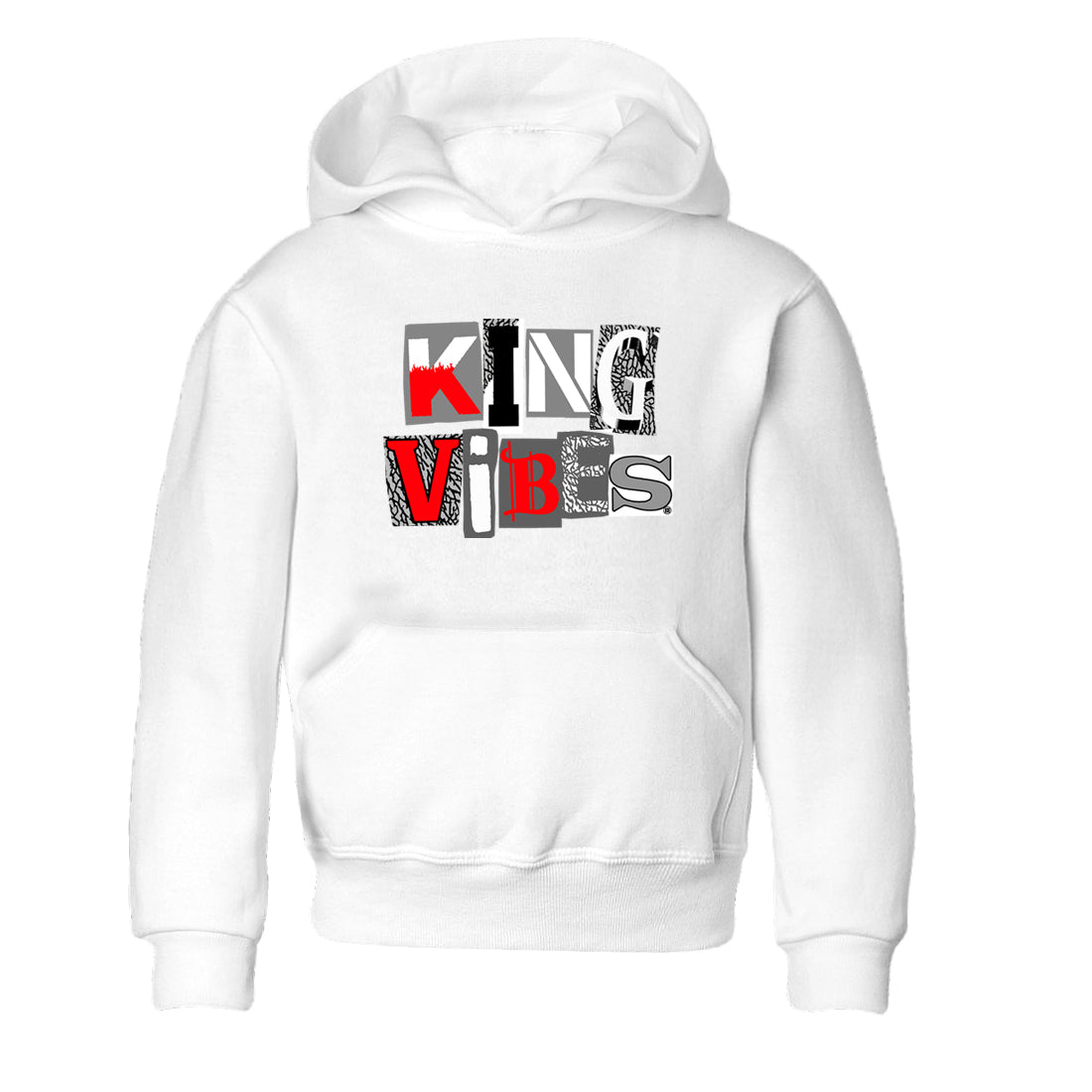 King Vibes snkmatch Tees Kids - Air Jordan 3 Cement Grey
