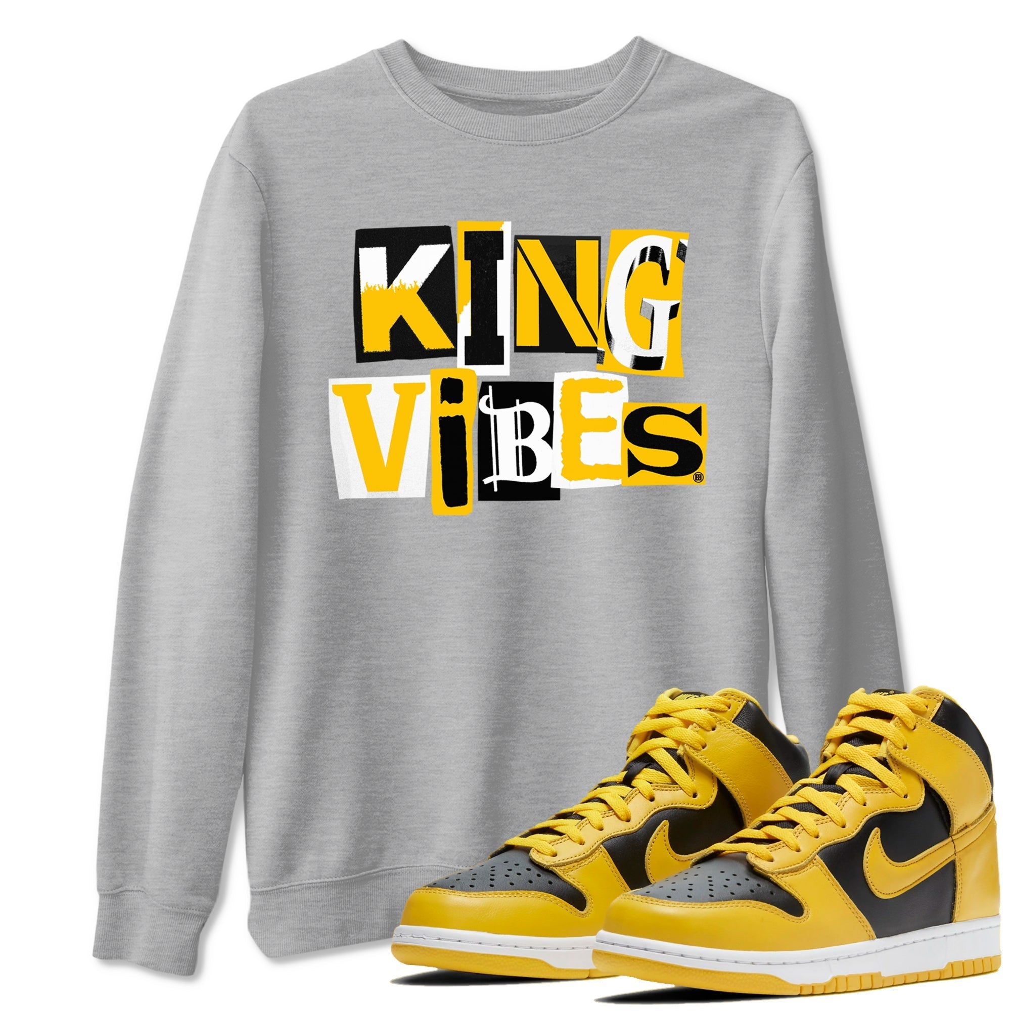 King Vibes snkmatch Tees - Dunk High Pollen