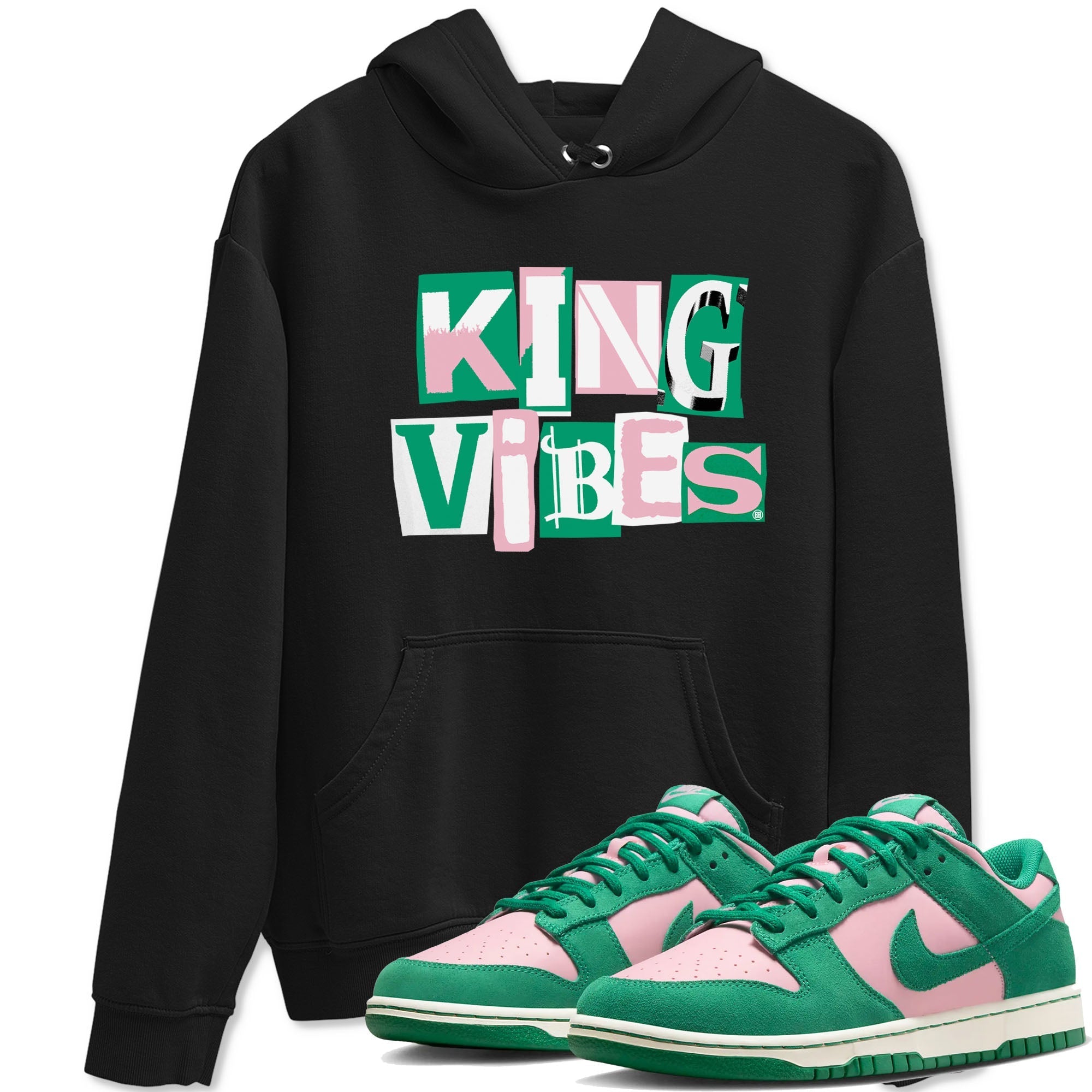 King Vibes snkmatch Tees - Dunk Medium Soft Pink Malachite