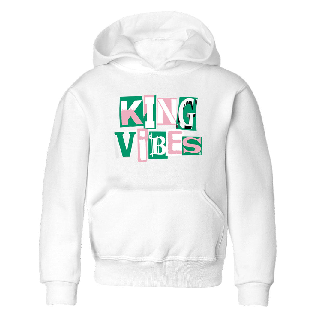 King Vibes snkmatch Tees Kids - Dunk Medium Soft Pink Malachite