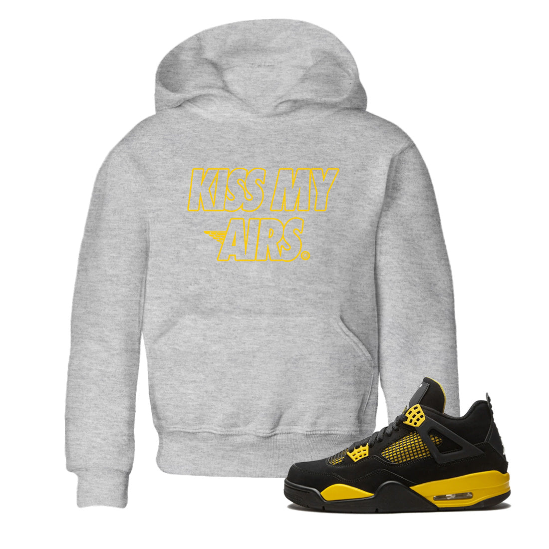 Kiss My Airs Kids Tops - Air Jordan 4 Thunder