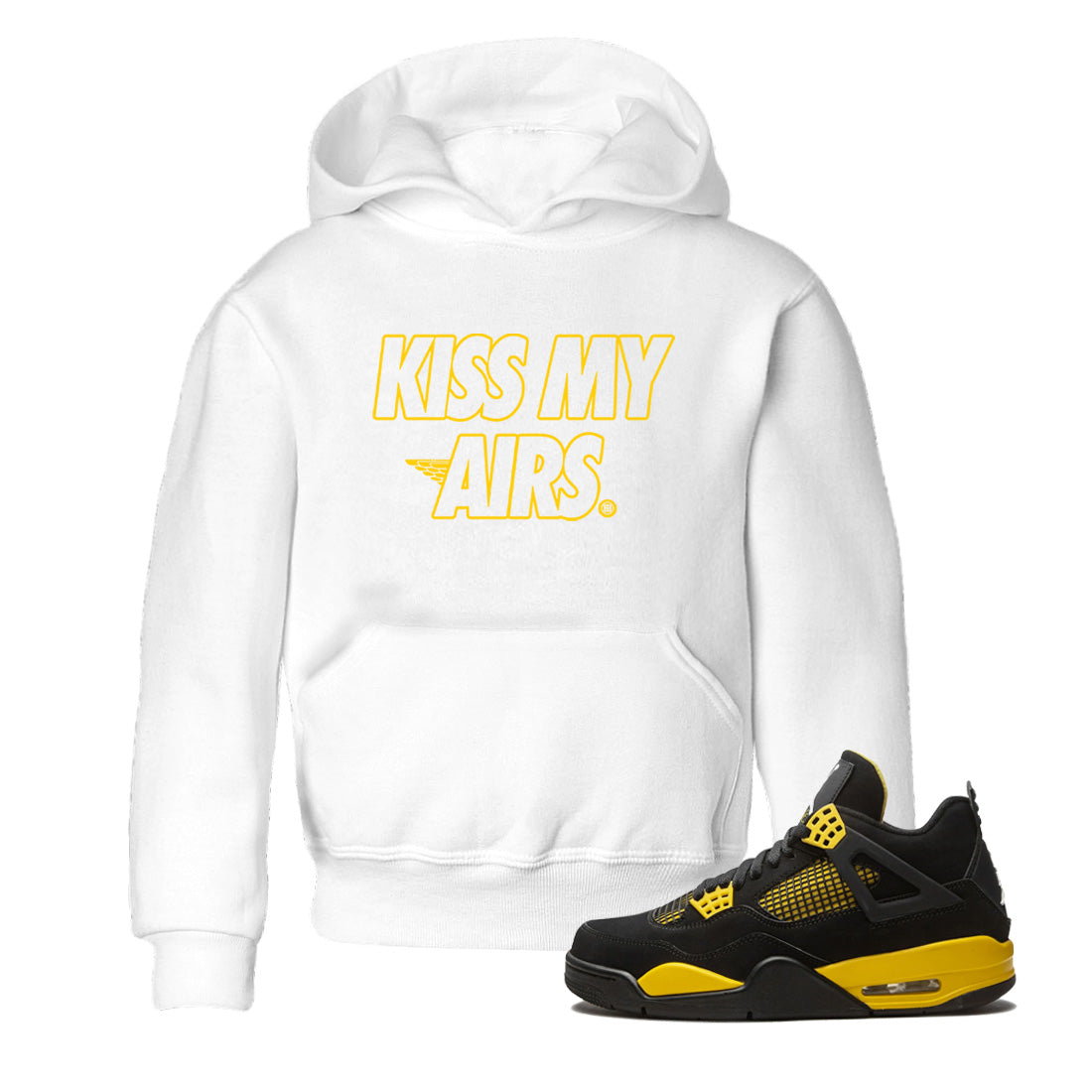 Kiss My Airs Kids Tops - Air Jordan 4 Thunder