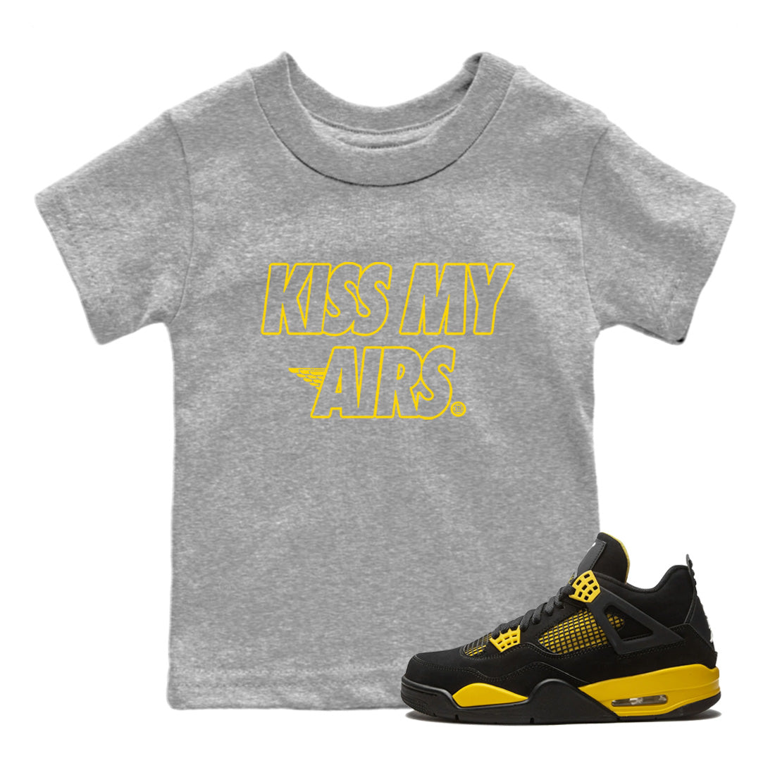 Kiss My Airs Kids Tops - Air Jordan 4 Thunder