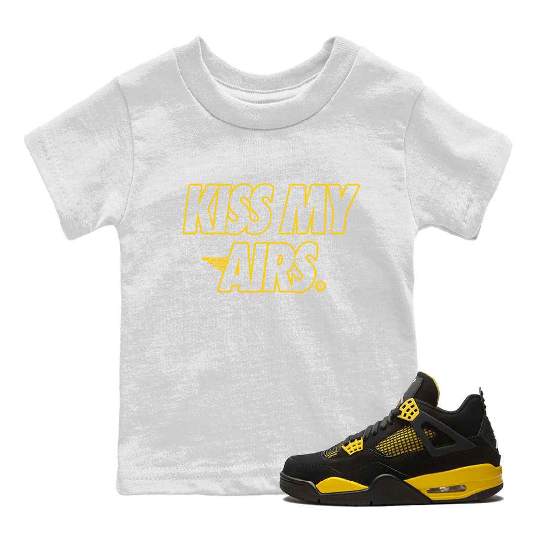 Kiss My Airs Kids Tops - Air Jordan 4 Thunder