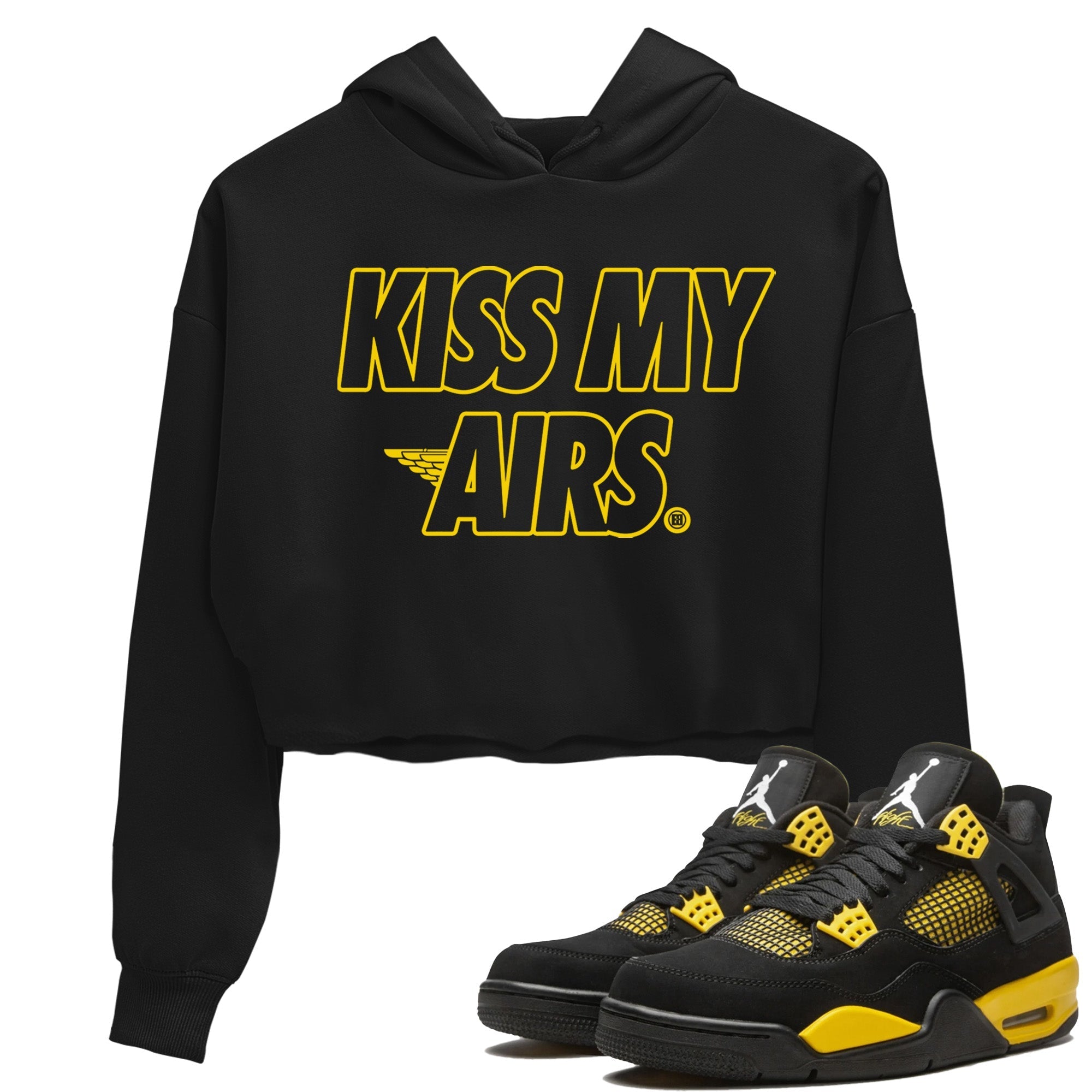 Kiss My Airs Women's Tops - Air Jordan 4 Thunder