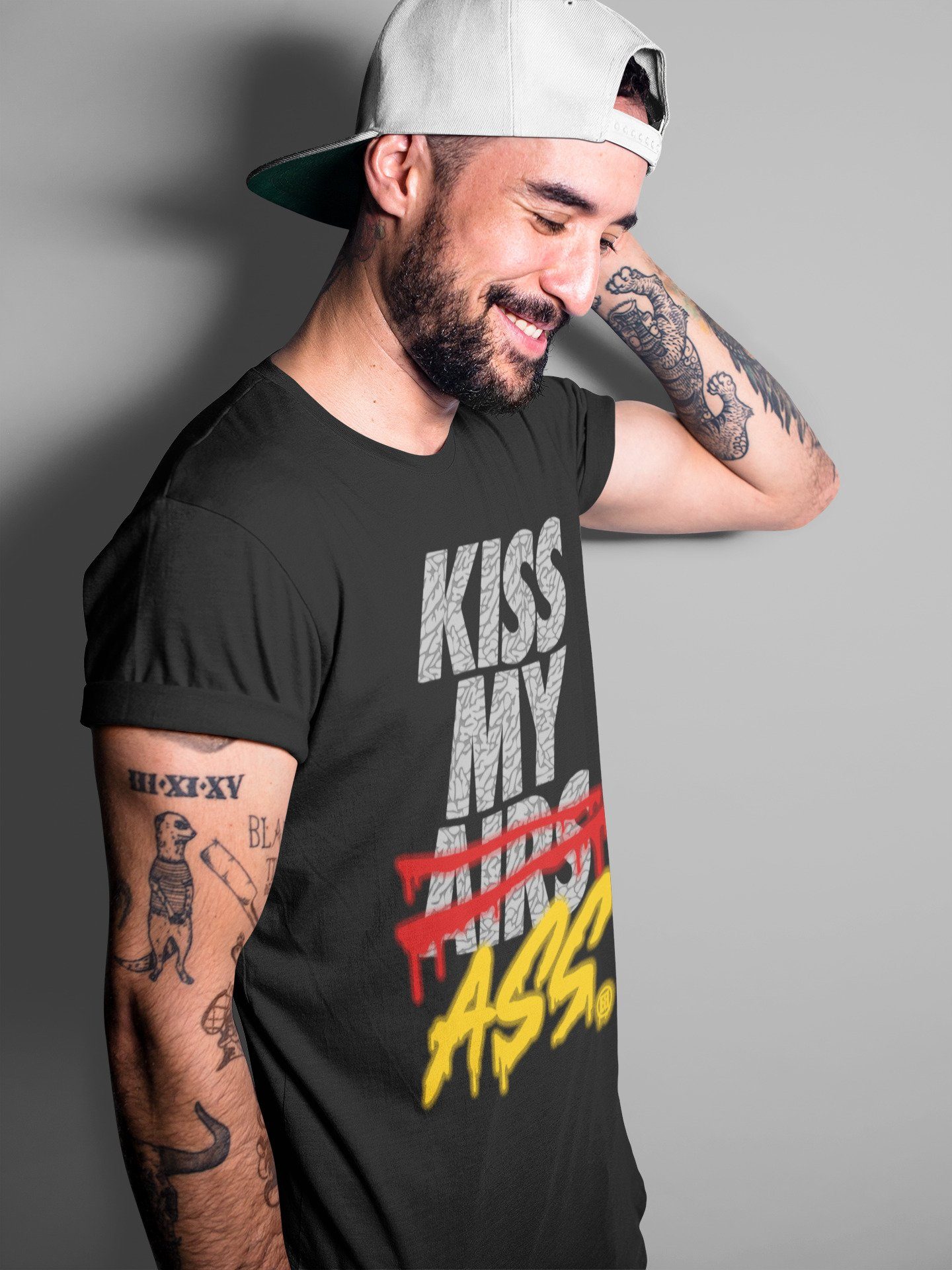 Kiss My Ass Unisex Tops - Air Jordan 3 Cool Grey