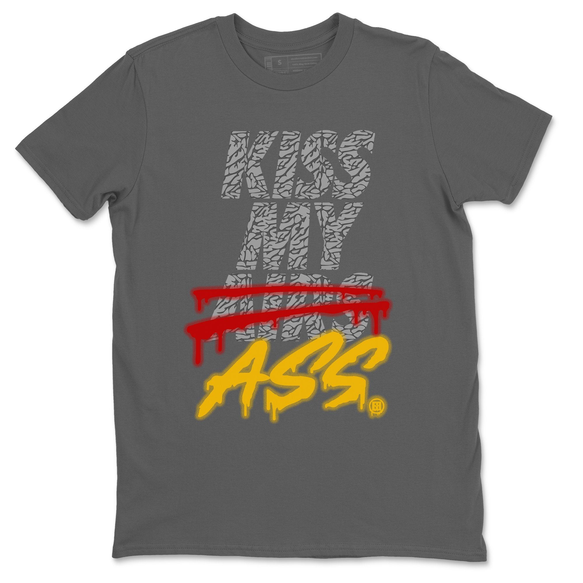 Kiss My Ass Unisex Tops - Air Jordan 3 Cool Grey