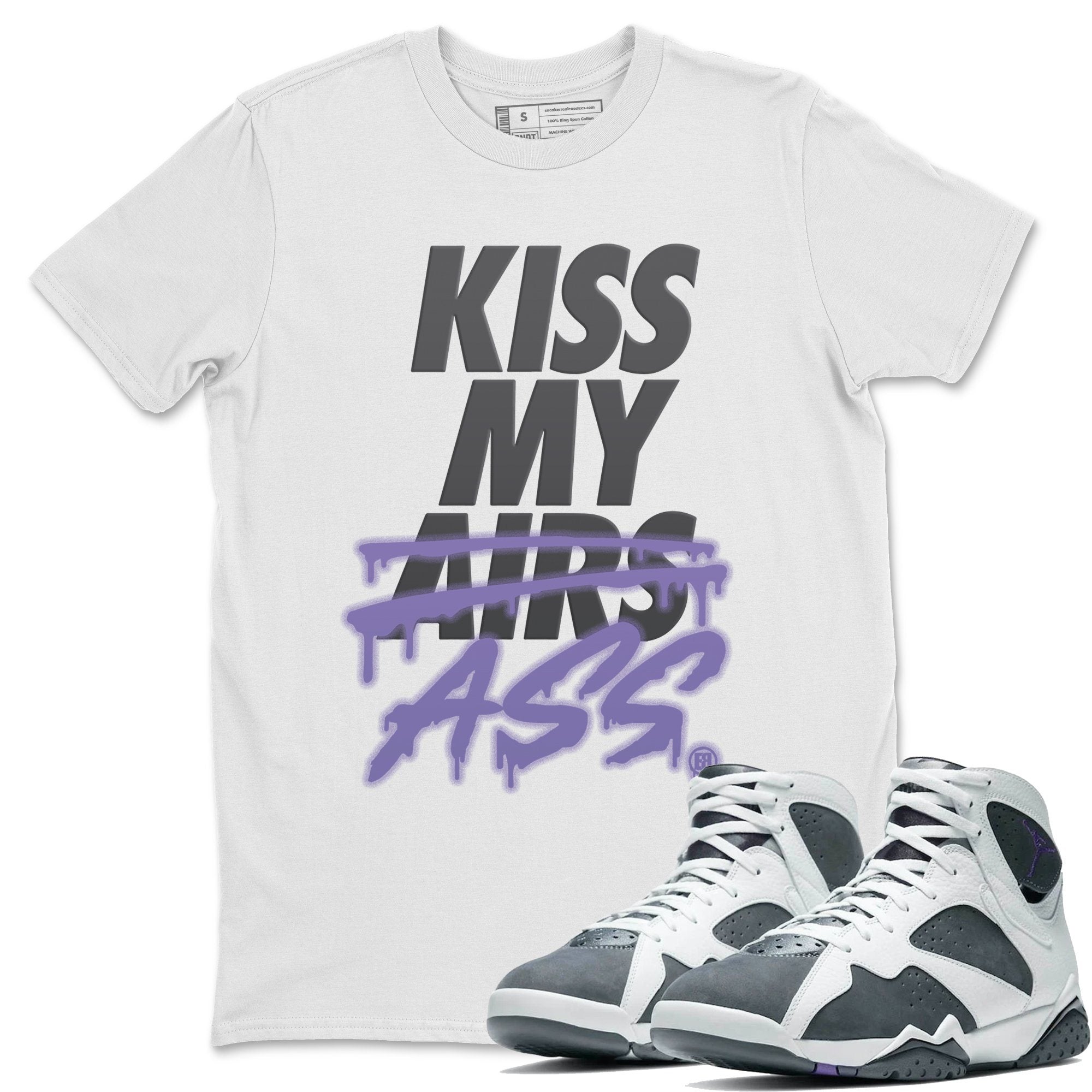 Kiss My Ass Unisex Tops - Air Jordan 7 Flint