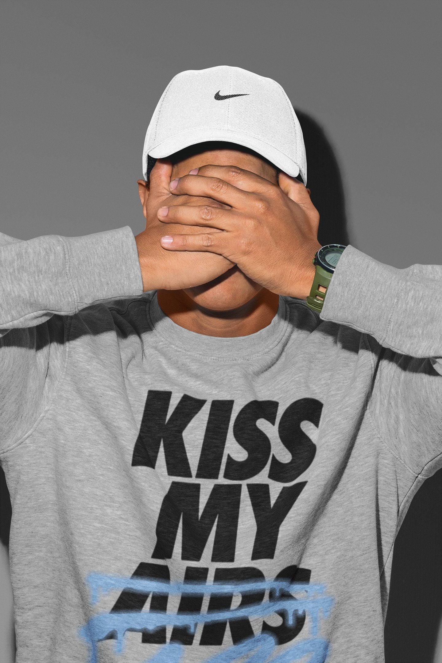 Kiss My Ass Unisex Tops - Air Jordan 1 University Blue