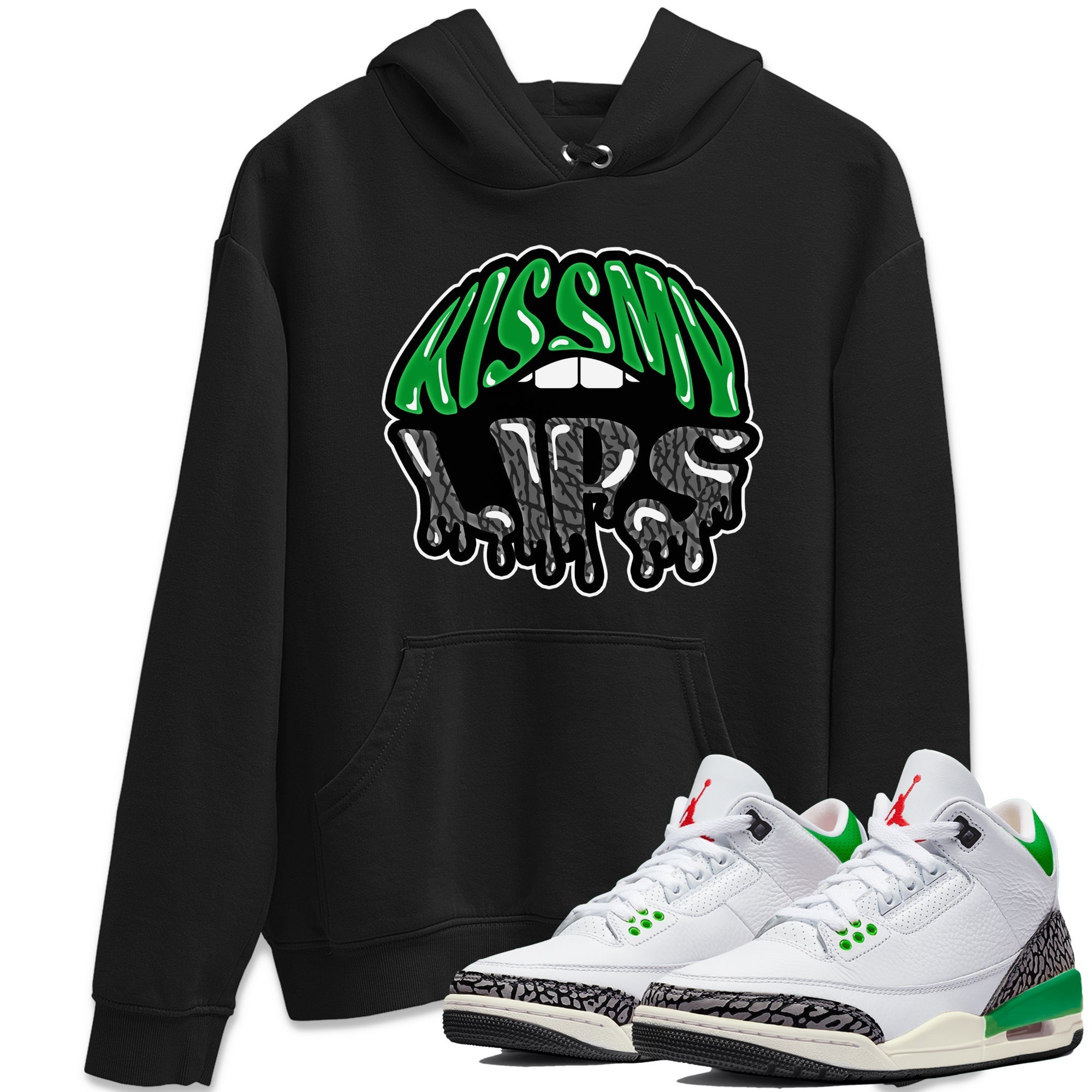 Kiss My Lips Unisex Tops - Air Jordan 3 Lucky Green