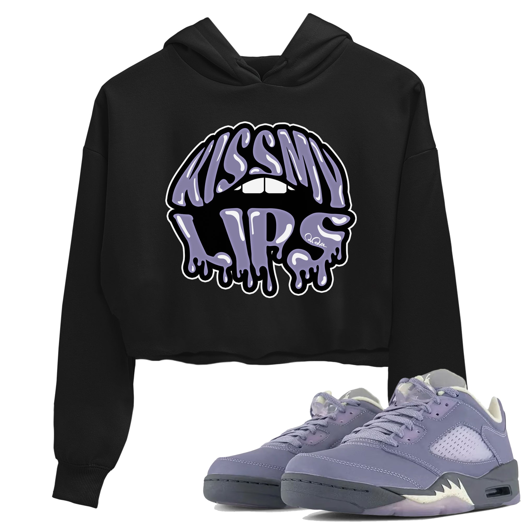 Kiss My Lips Women's Tops - Air Jordan 5 Indigo Haze