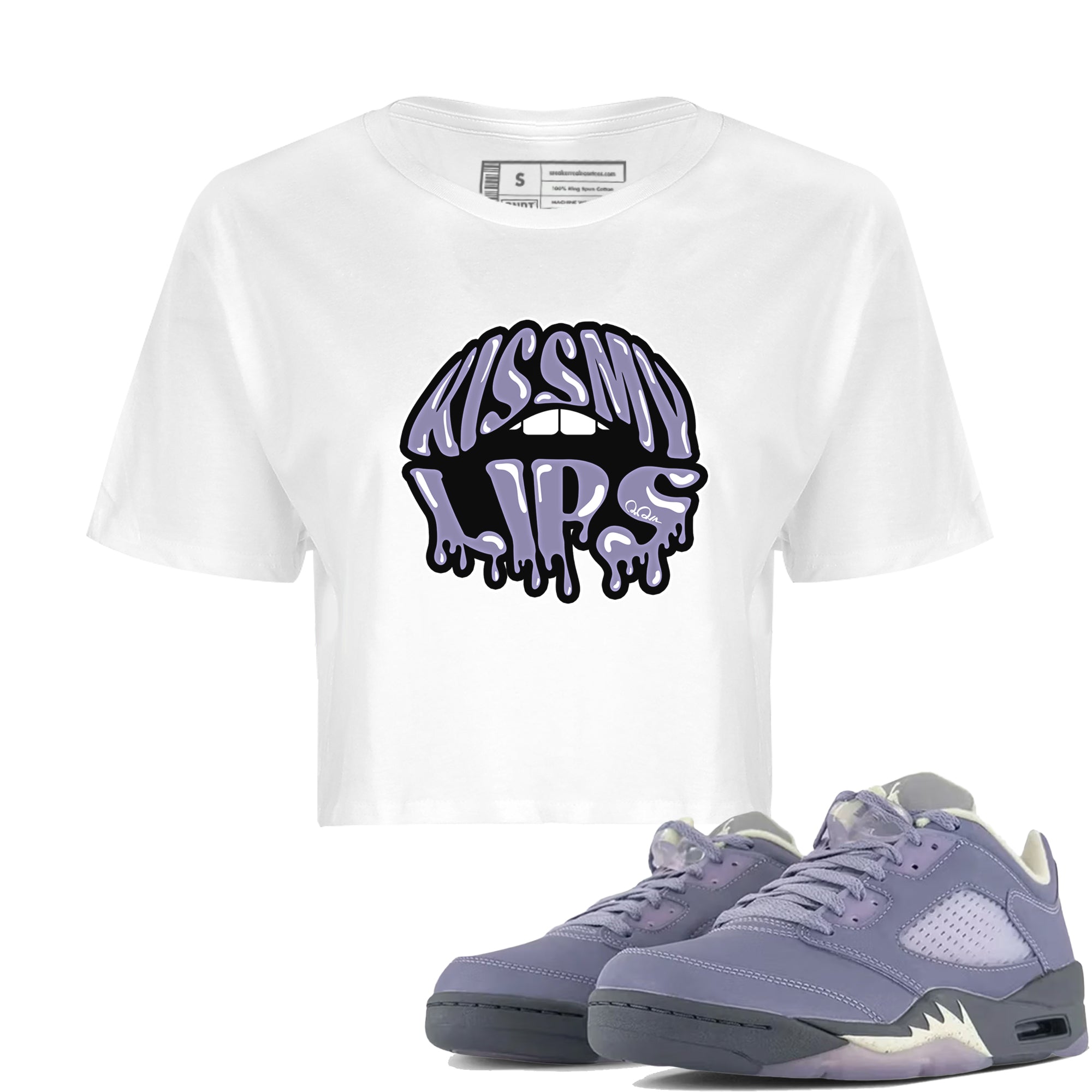 Kiss My Lips Women's Tops - Air Jordan 5 Indigo Haze